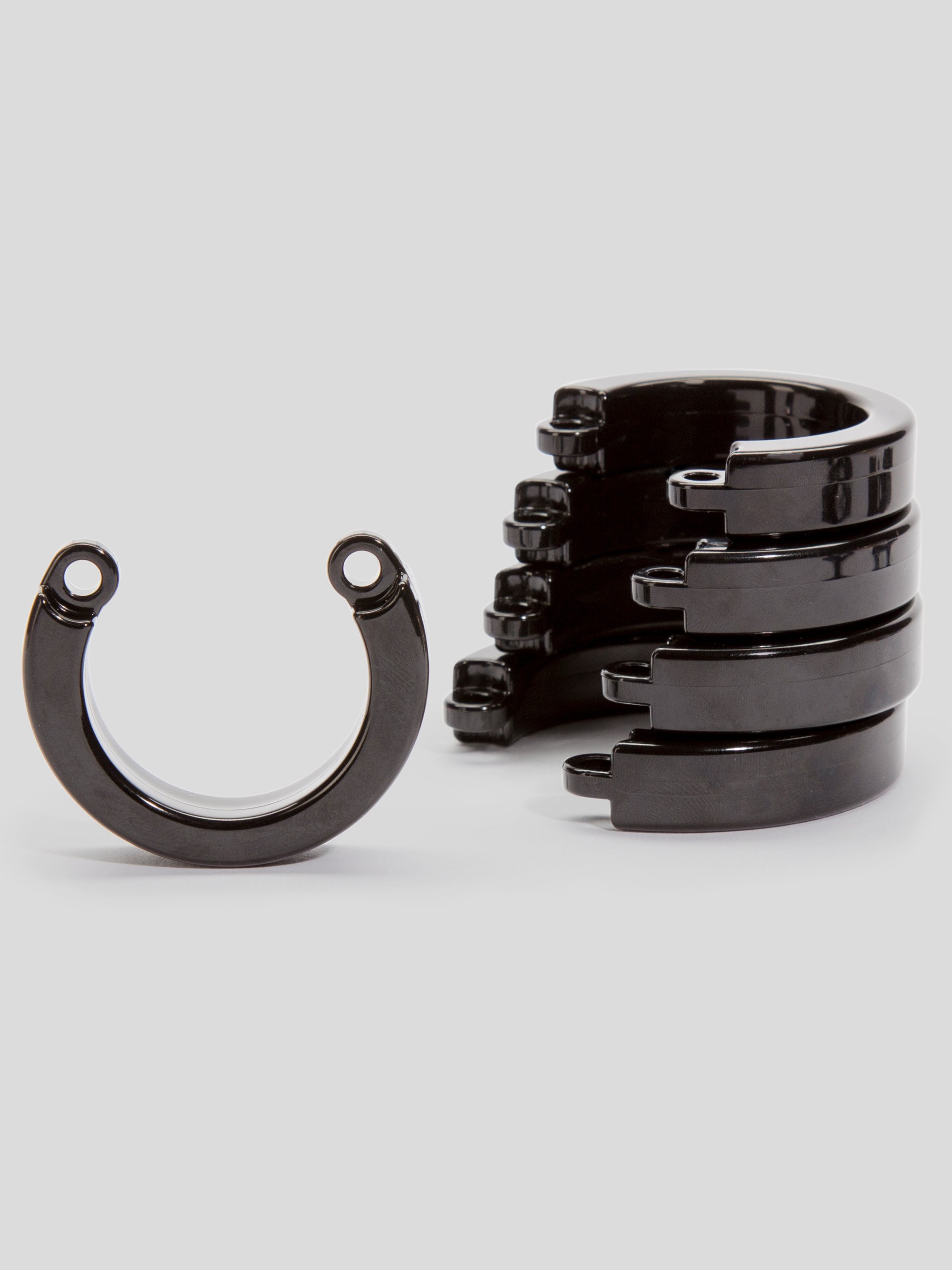 CB-6000 Designer Chrome Male Chastity Cage Kit, Silver, hi-res