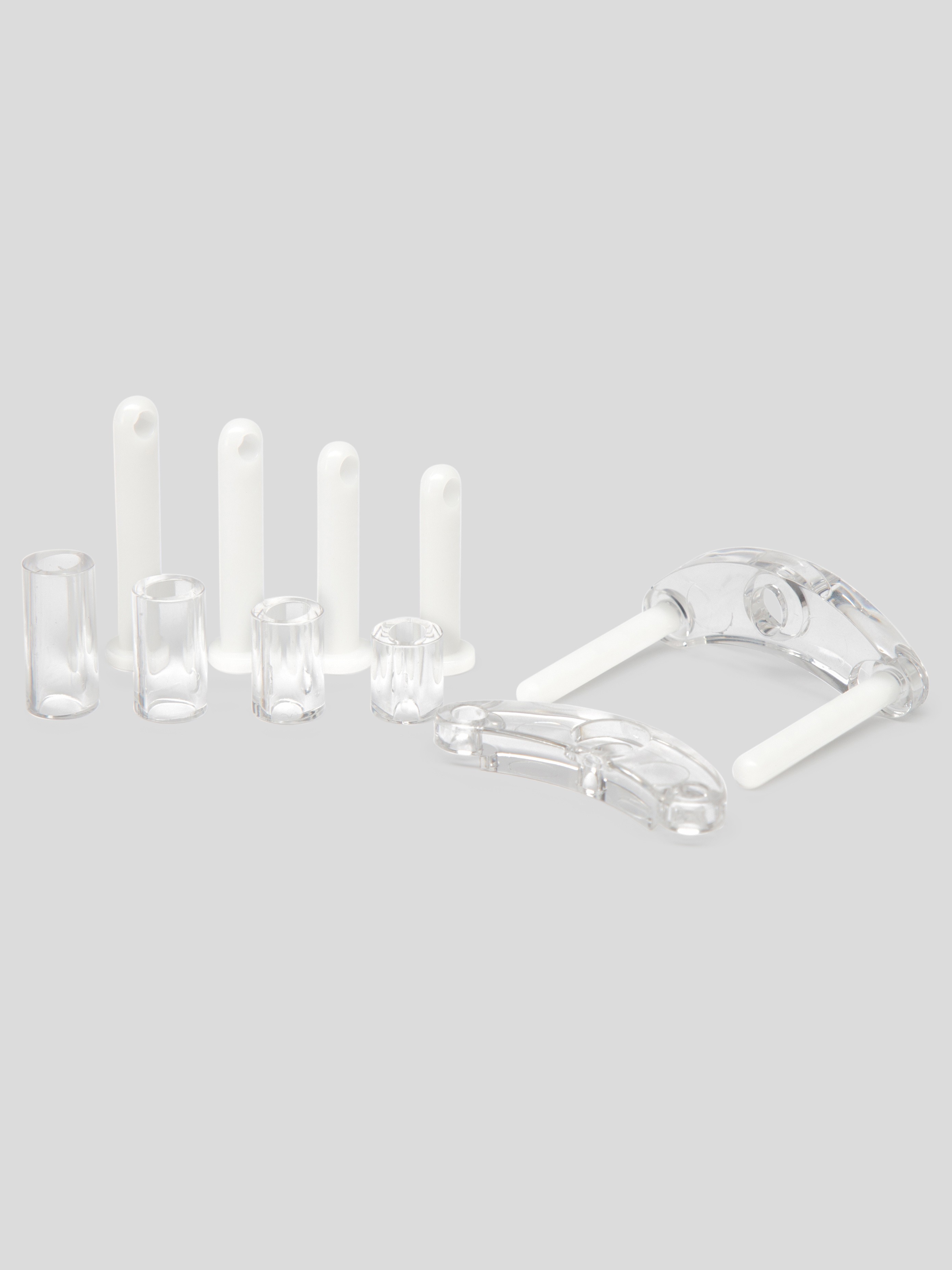 CB-6000S Short Male Chastity Cage Kit, Clear, hi-res