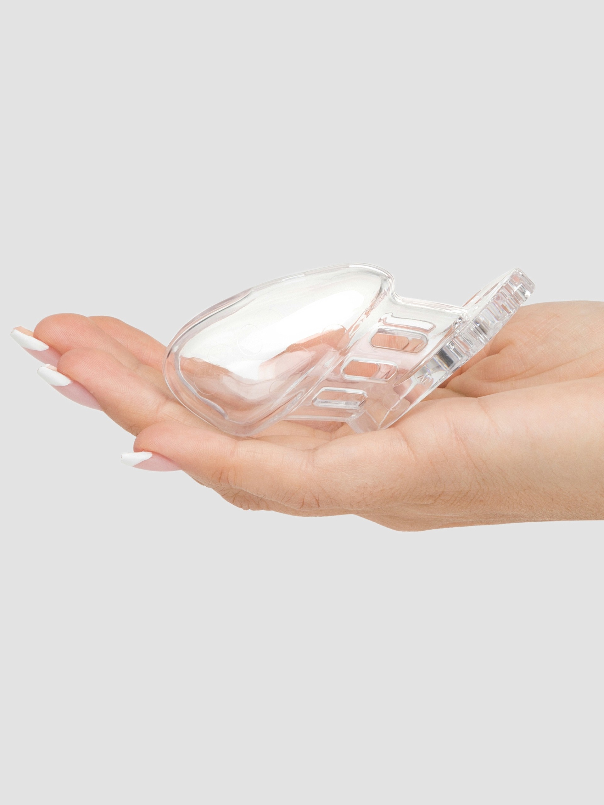CB-6000S Short Male Chastity Cage Only, Clear, hi-res