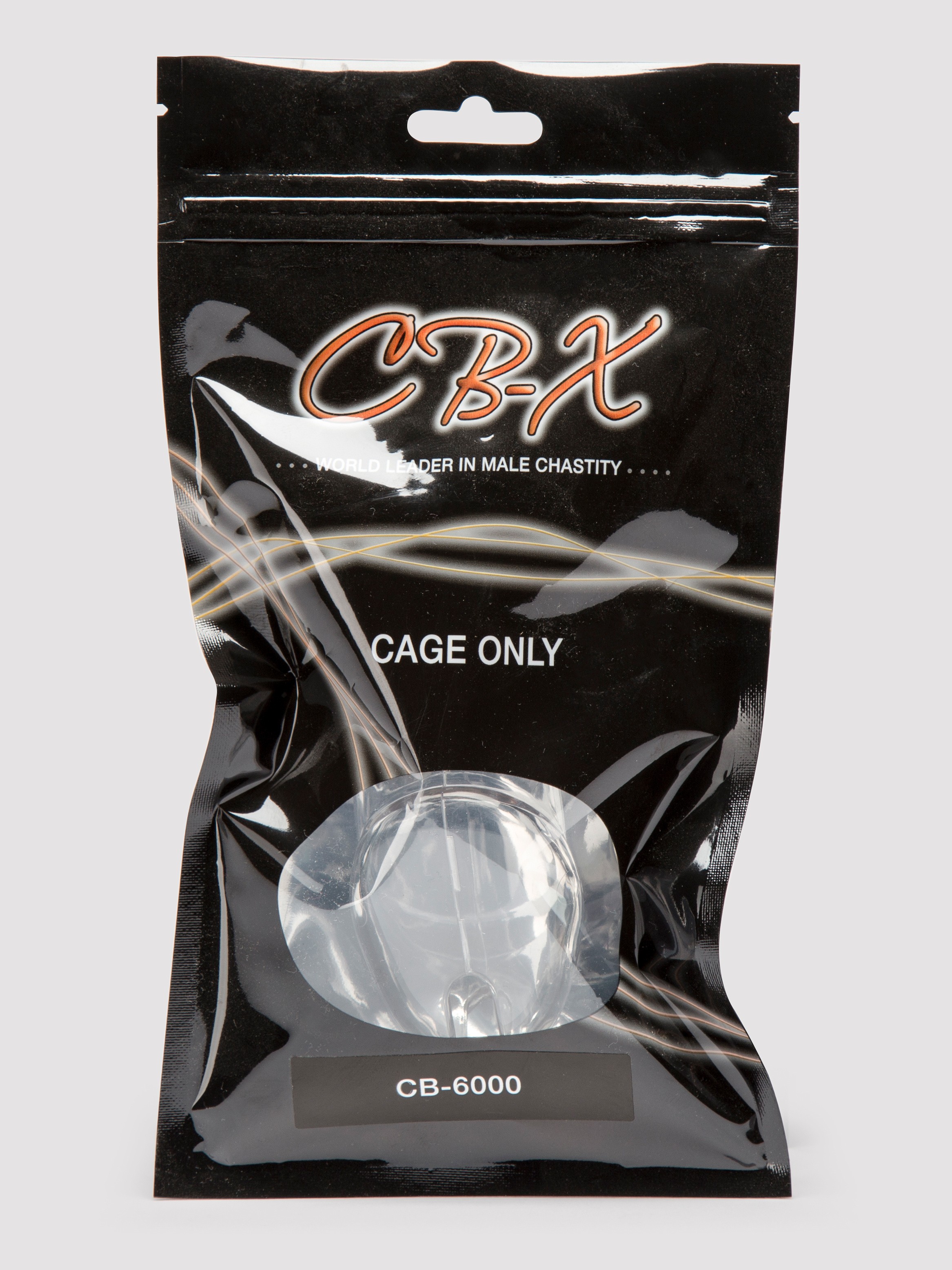 CB-6000 Male Chastity Cage Only, Clear, hi-res