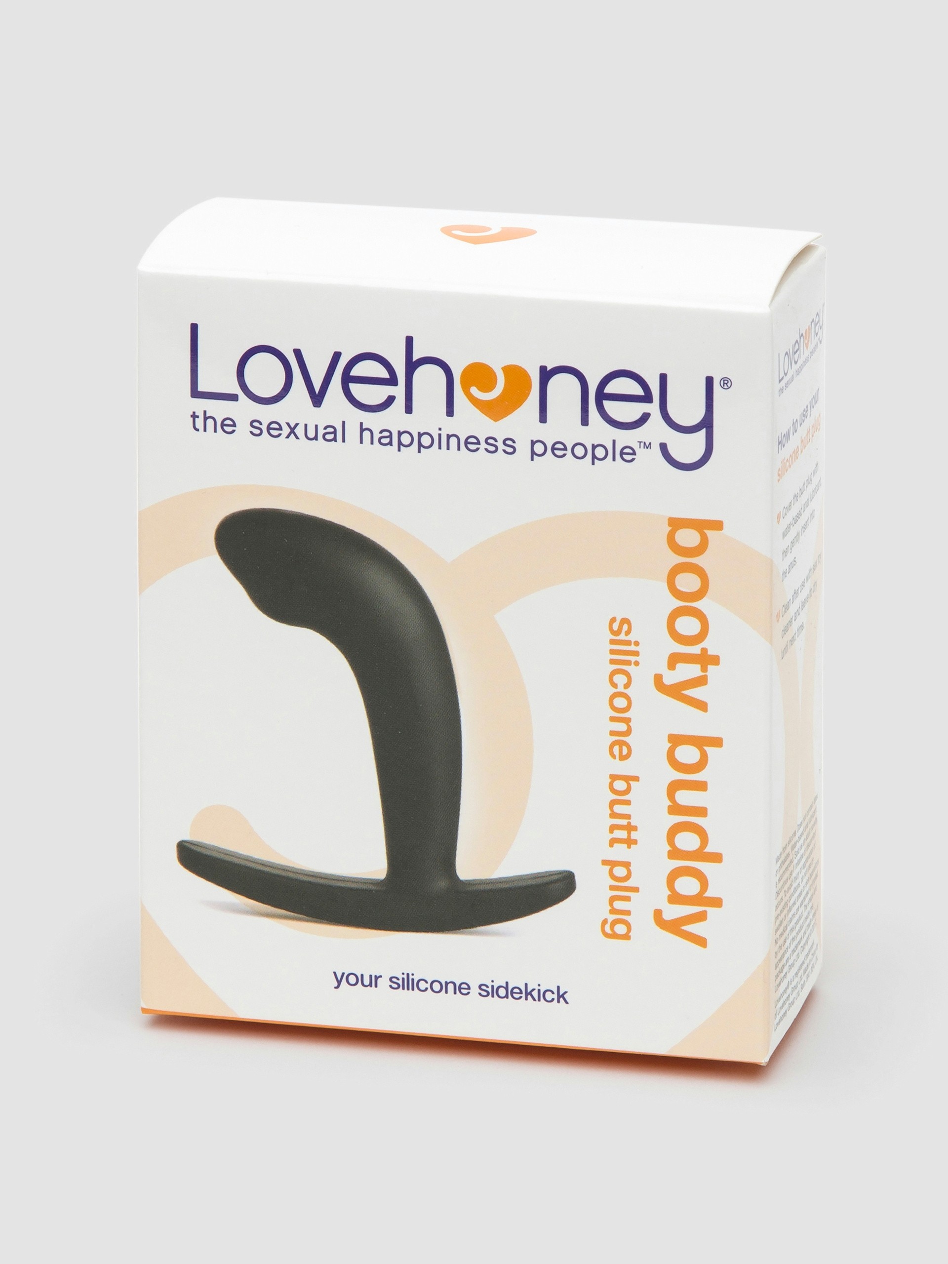 Lovehoney Booty Buddy Silicone Butt Plug, Black, hi-res
