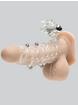El Toro Vibrating Penis Sleeve Cock Ring and Beaded Enhancer, Clear, hi-res