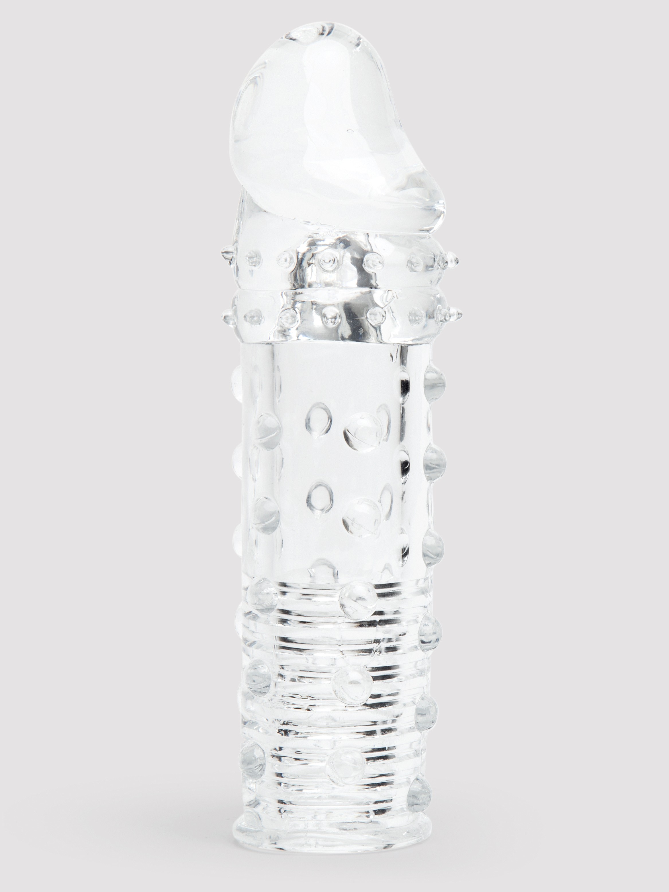 Adonis Textured 2 Extra Inch Penis Extender, Clear, hi-res