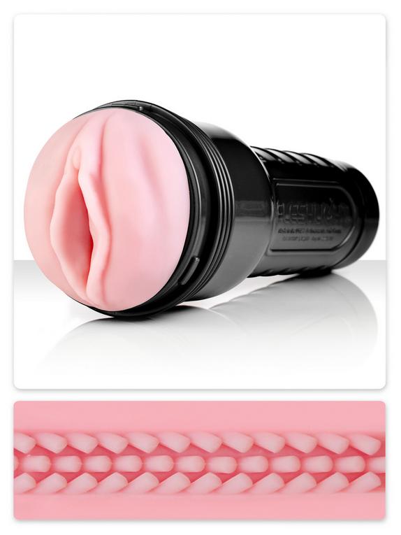 Fleshlight Vibro Pink Lady Touch Vibrating Male Masturbator, Flesh Pink, hi-res