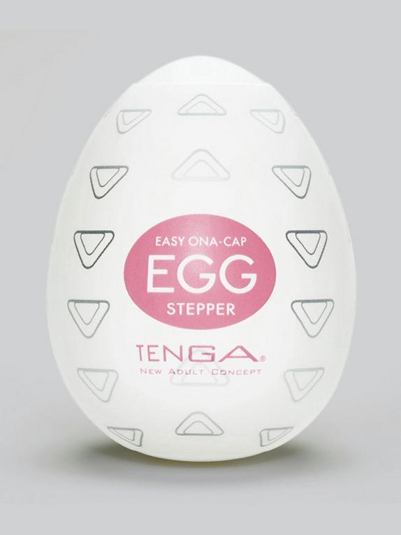 TENGA Egg Stepper Textured Male Masturbator, Clear, hi-res