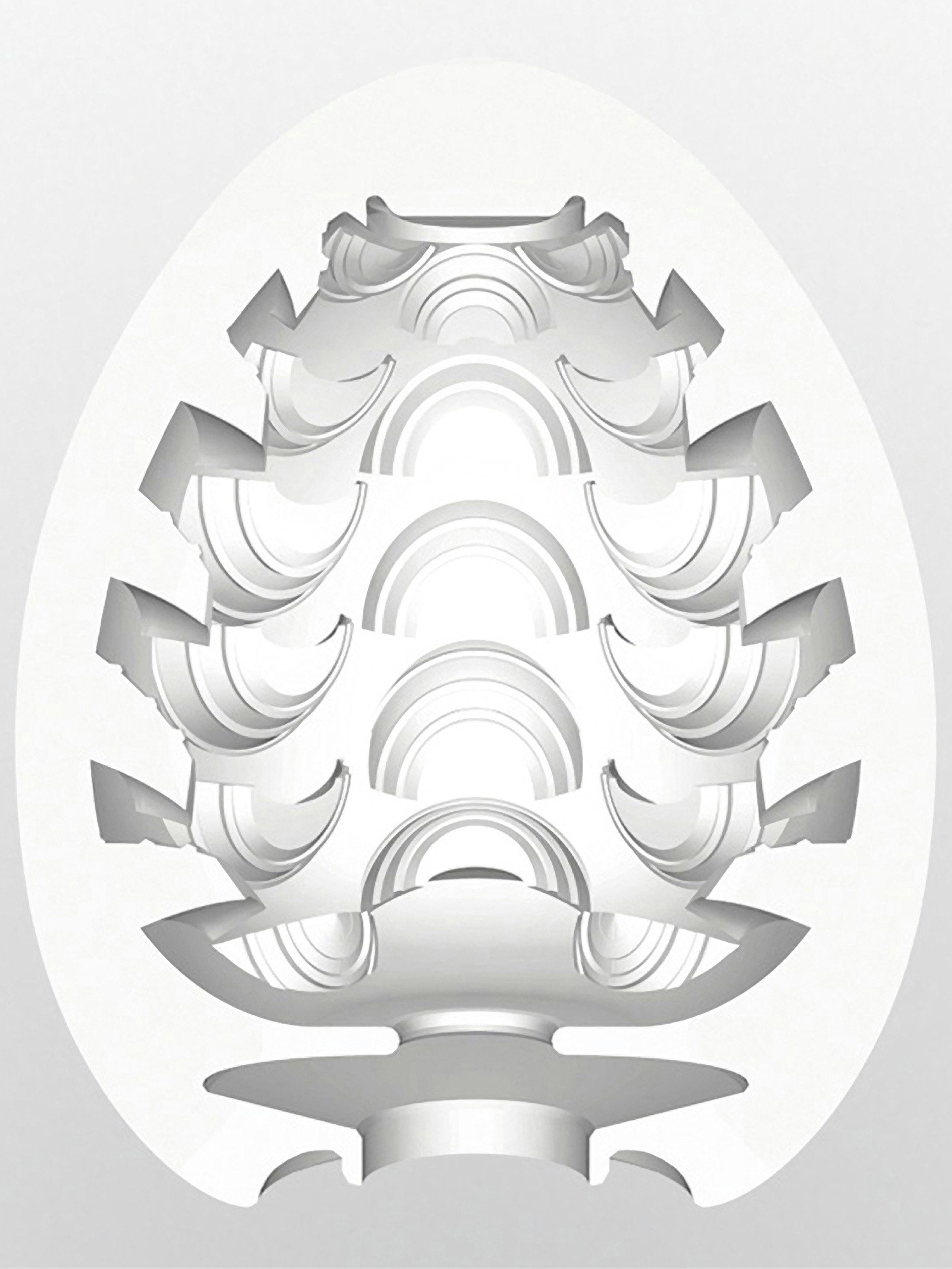 TENGA Egg Stepper Textured Male Masturbator, Clear, hi-res