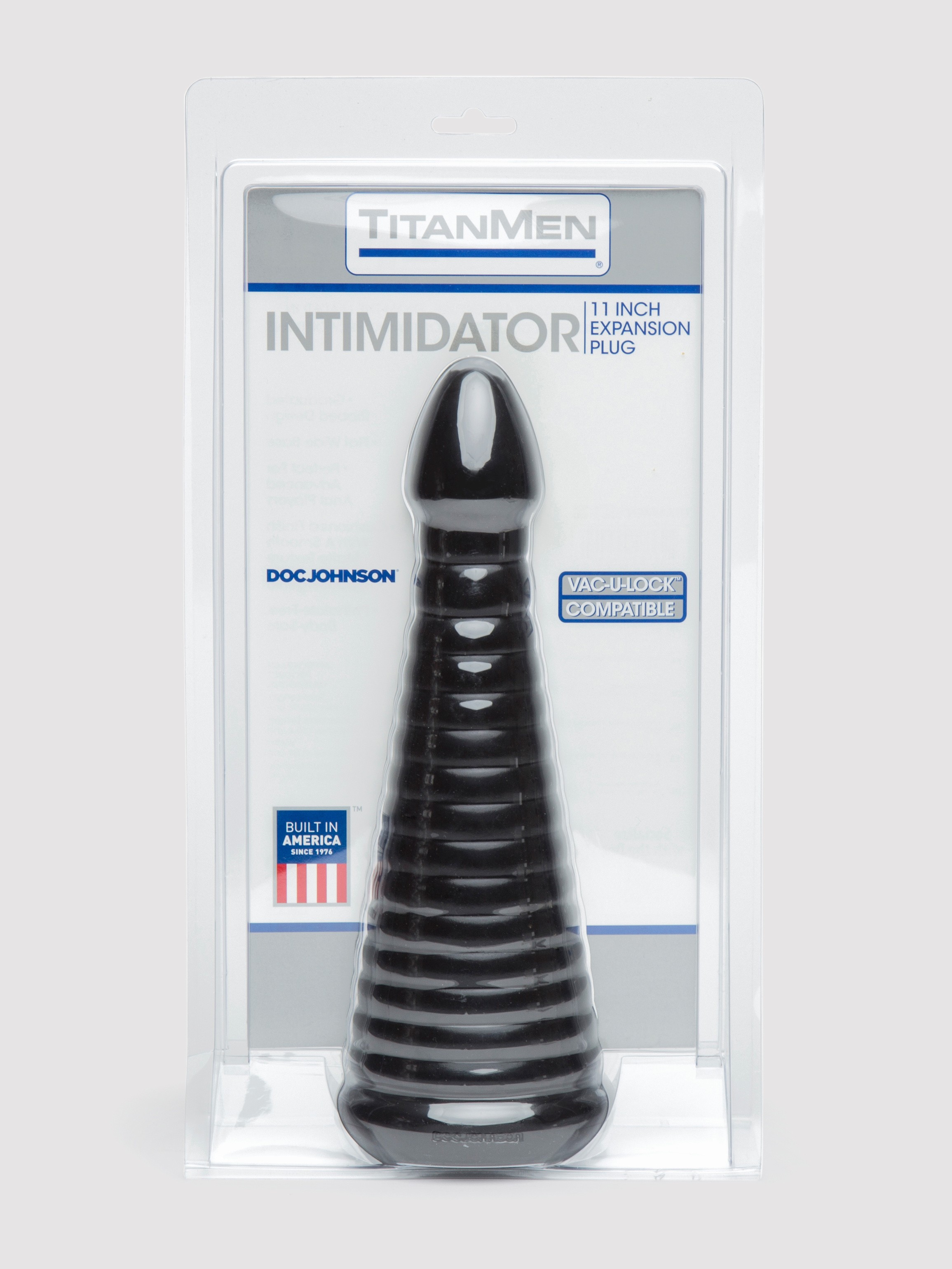 Doc Johnson TitanMen Intimidator Anal Plug 10 Inch, Black, hi-res