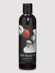 Earthly Body Strawberry Edible Massage Oil 236ml, , hi-res