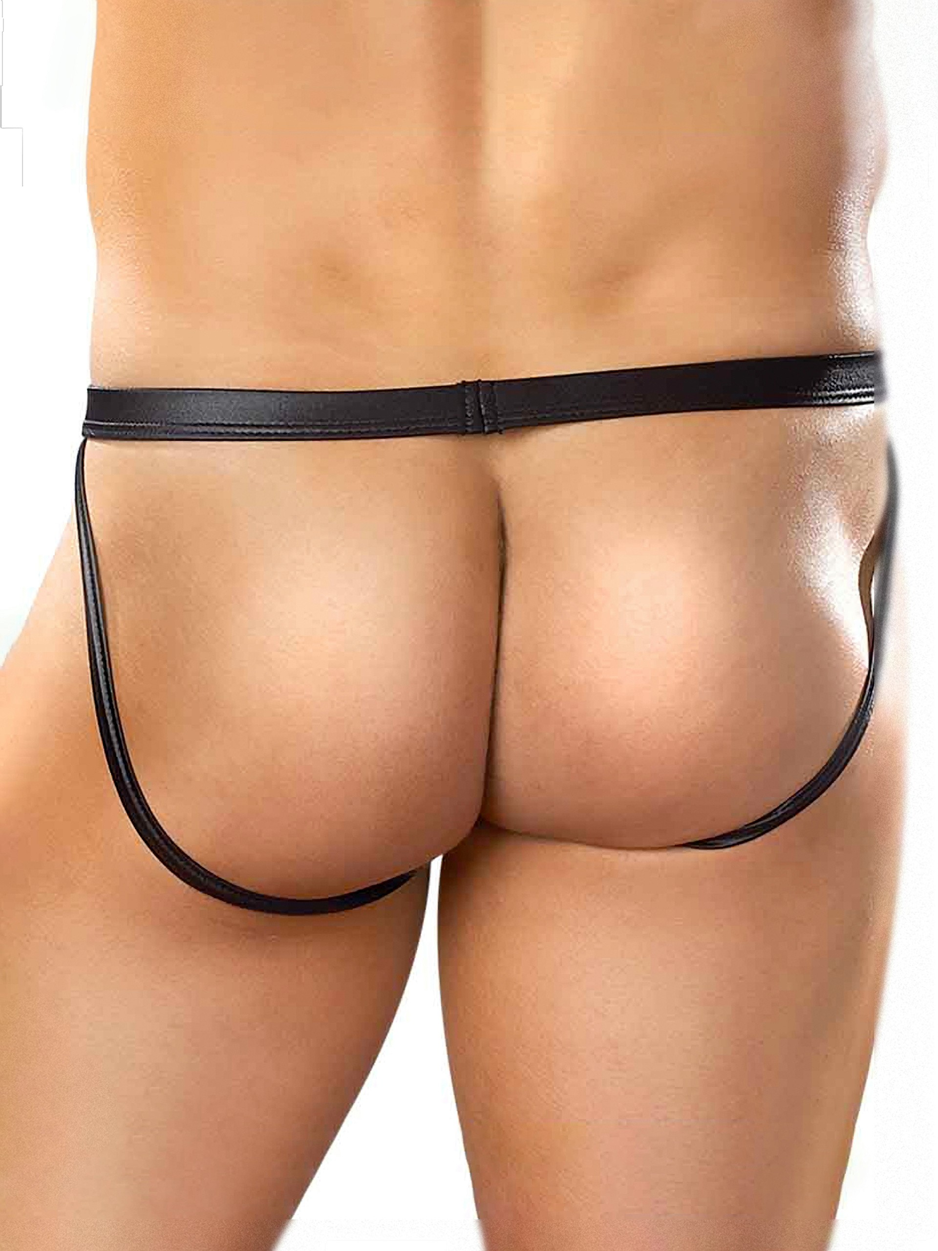 Male Power Liquid Onyx Jock, Black, hi-res