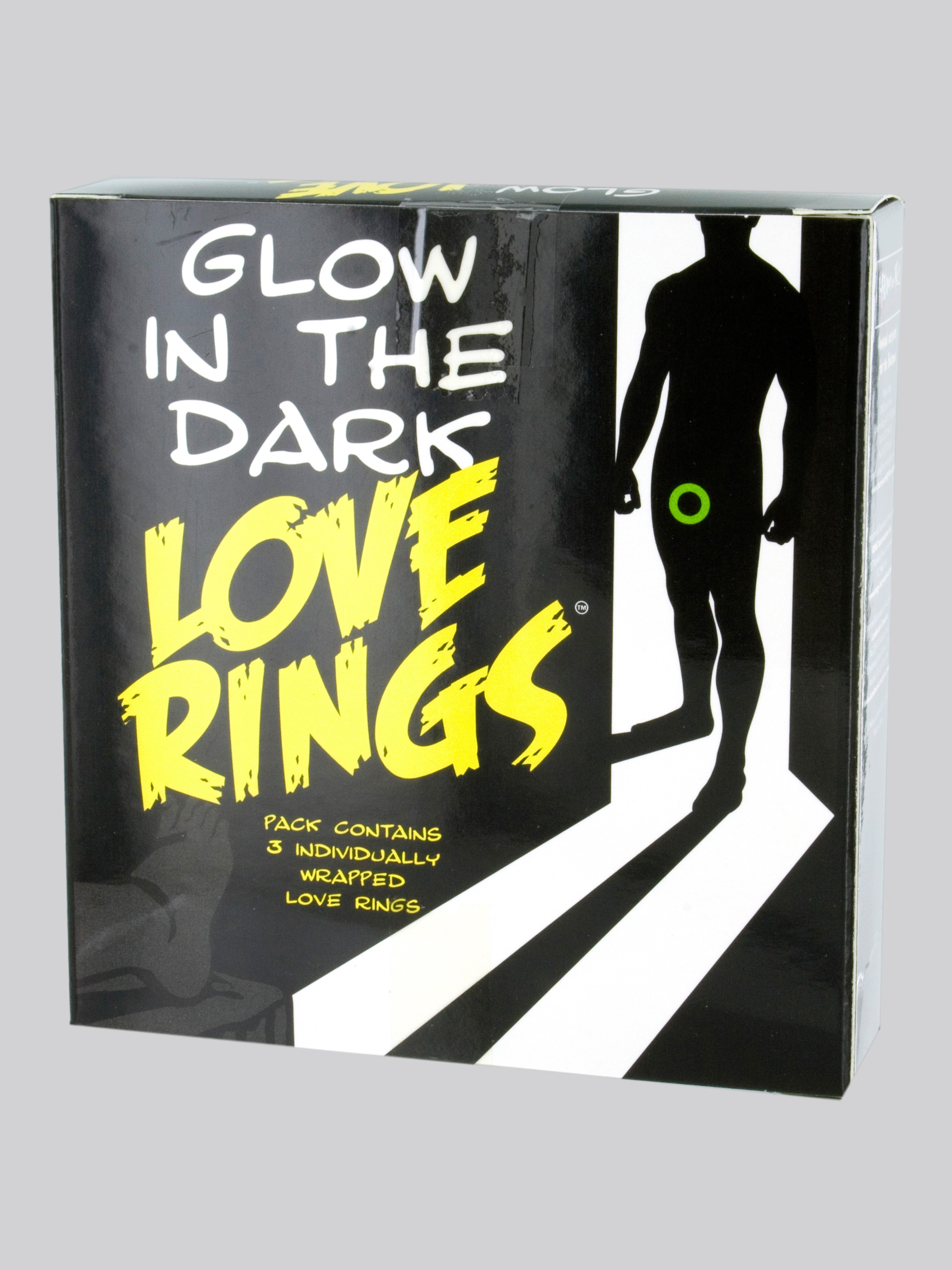 Glow in the Dark Love Rings (3 Pack), Glow, hi-res