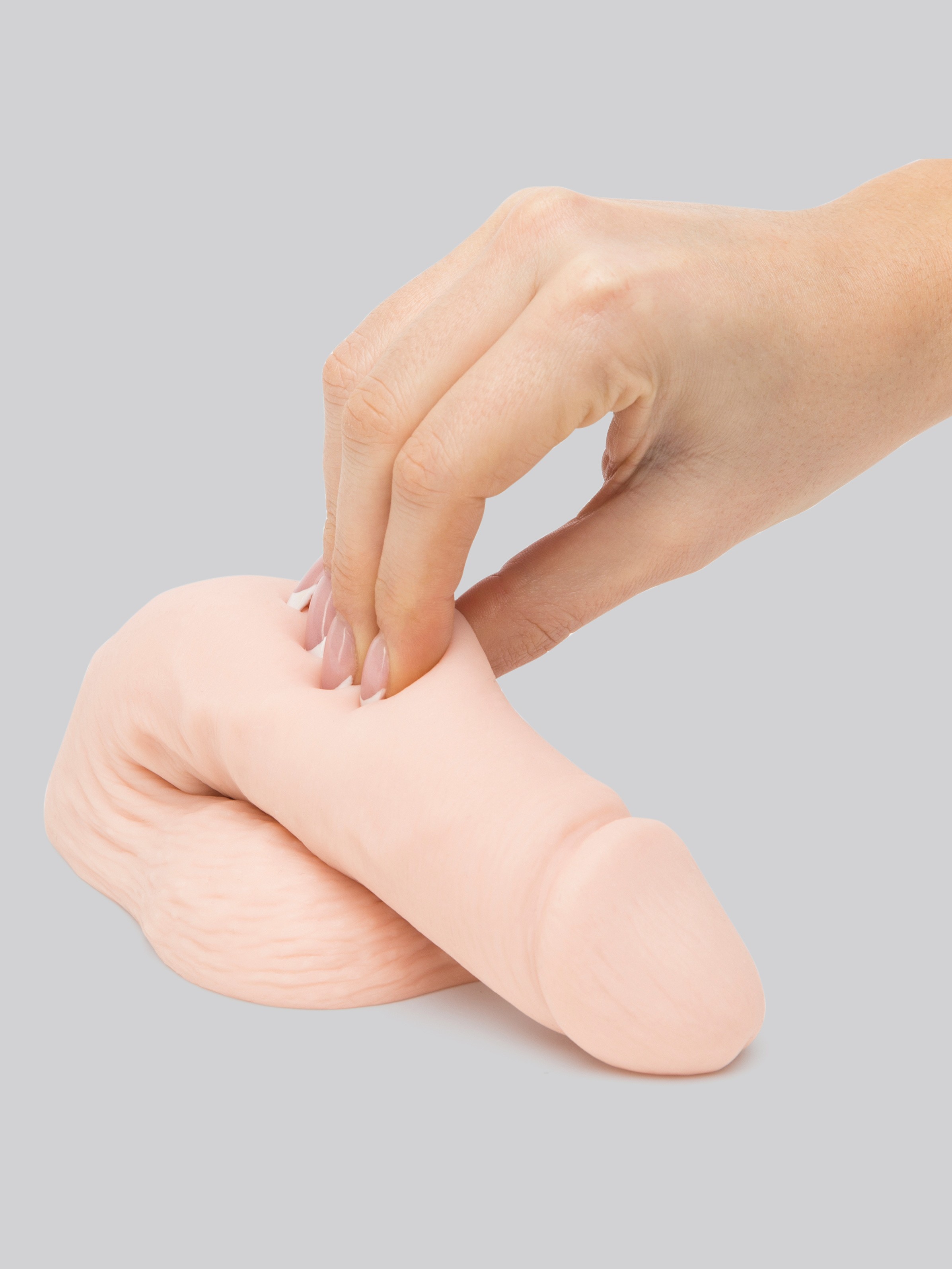 Lovehoney Easy Squeezy Soft Packer 8 Inch, Flesh, hi-res