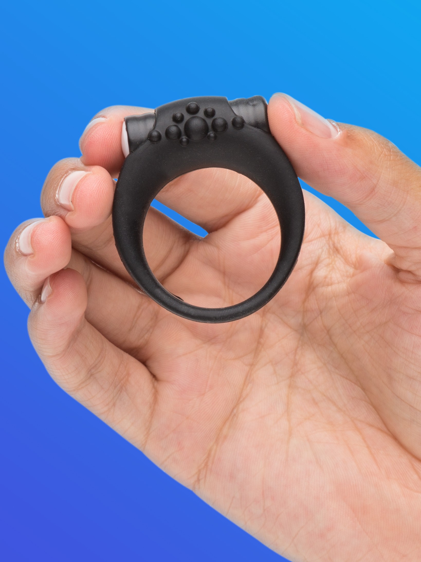 Tracey Cox Supersex Silicone Vibrating Love Ring, Black, hi-res