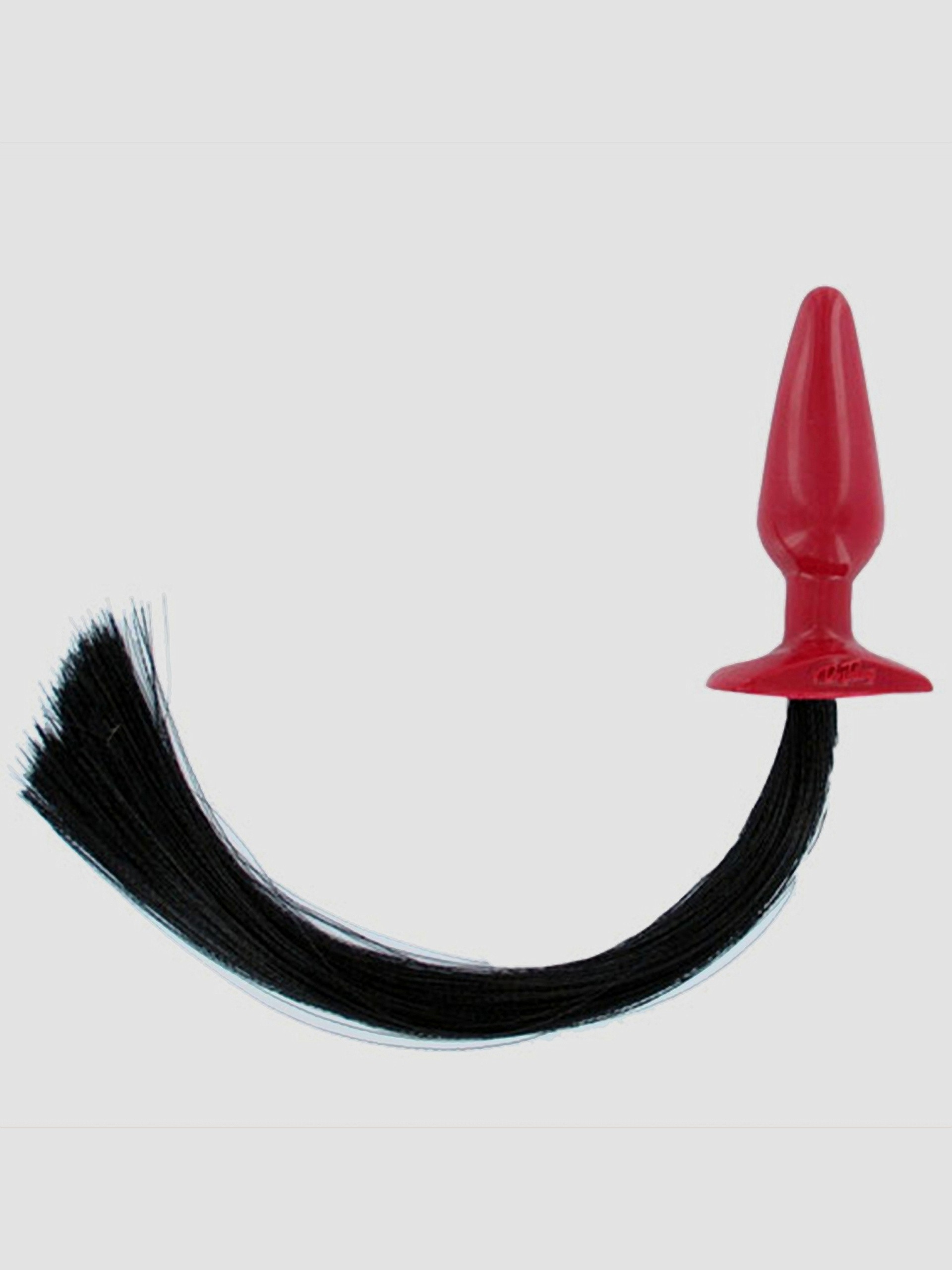 Doc Johnson Pony Tail Butt Plug, Red, hi-res