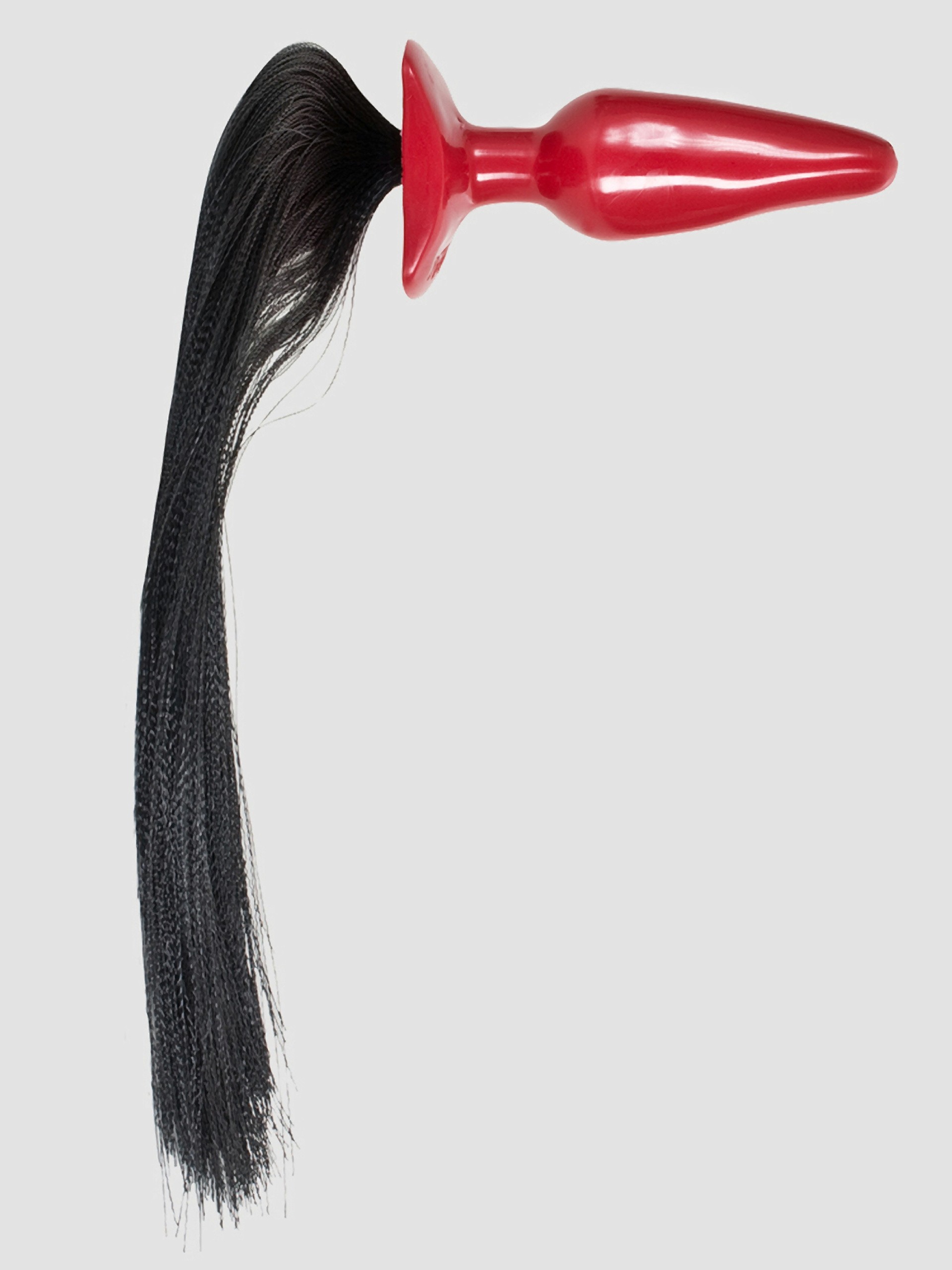 Doc Johnson Pony Tail Butt Plug, Red, hi-res