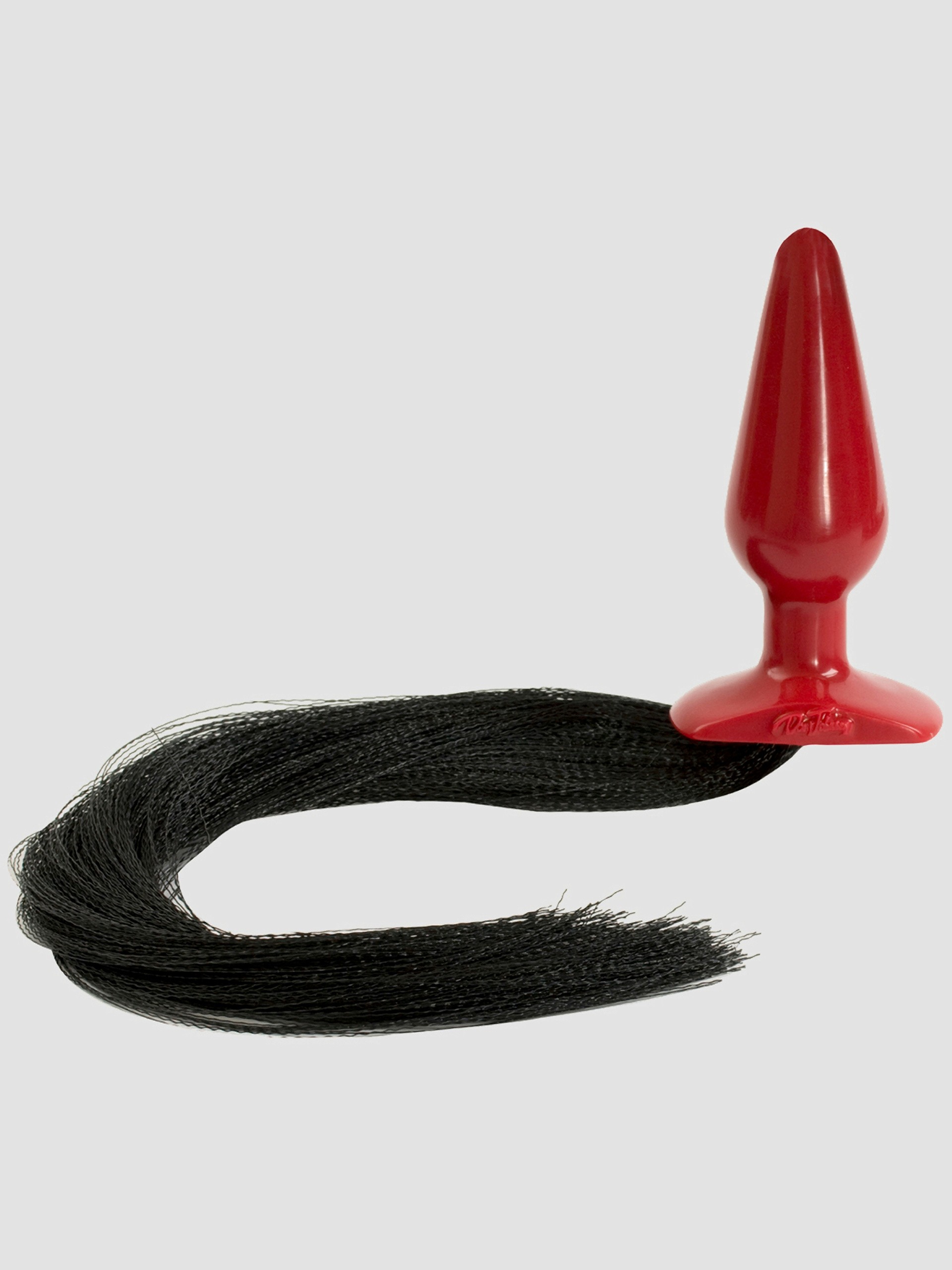 Doc Johnson Pony Tail Butt Plug, Red, hi-res