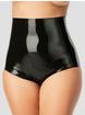 Rubber Girl Latex Retro High Waisted Latex Knickers, Black, hi-res