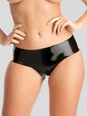 Rubber Girl Latex Knickers, Black, hi-res