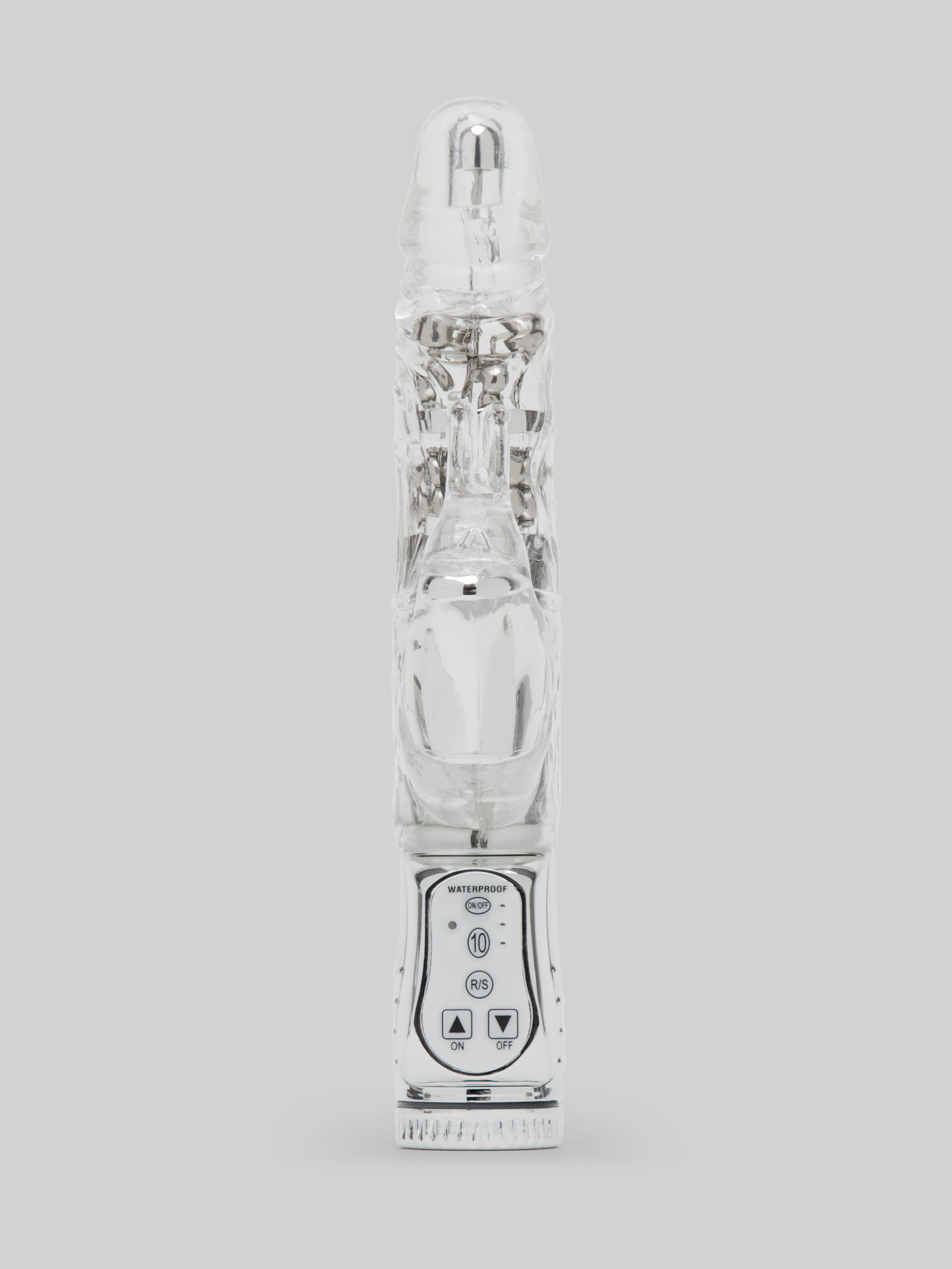 Lovehoney Jessica Rabbit Xtra 10 Function Girthy Rabbit Vibrator, Clear, hi-res