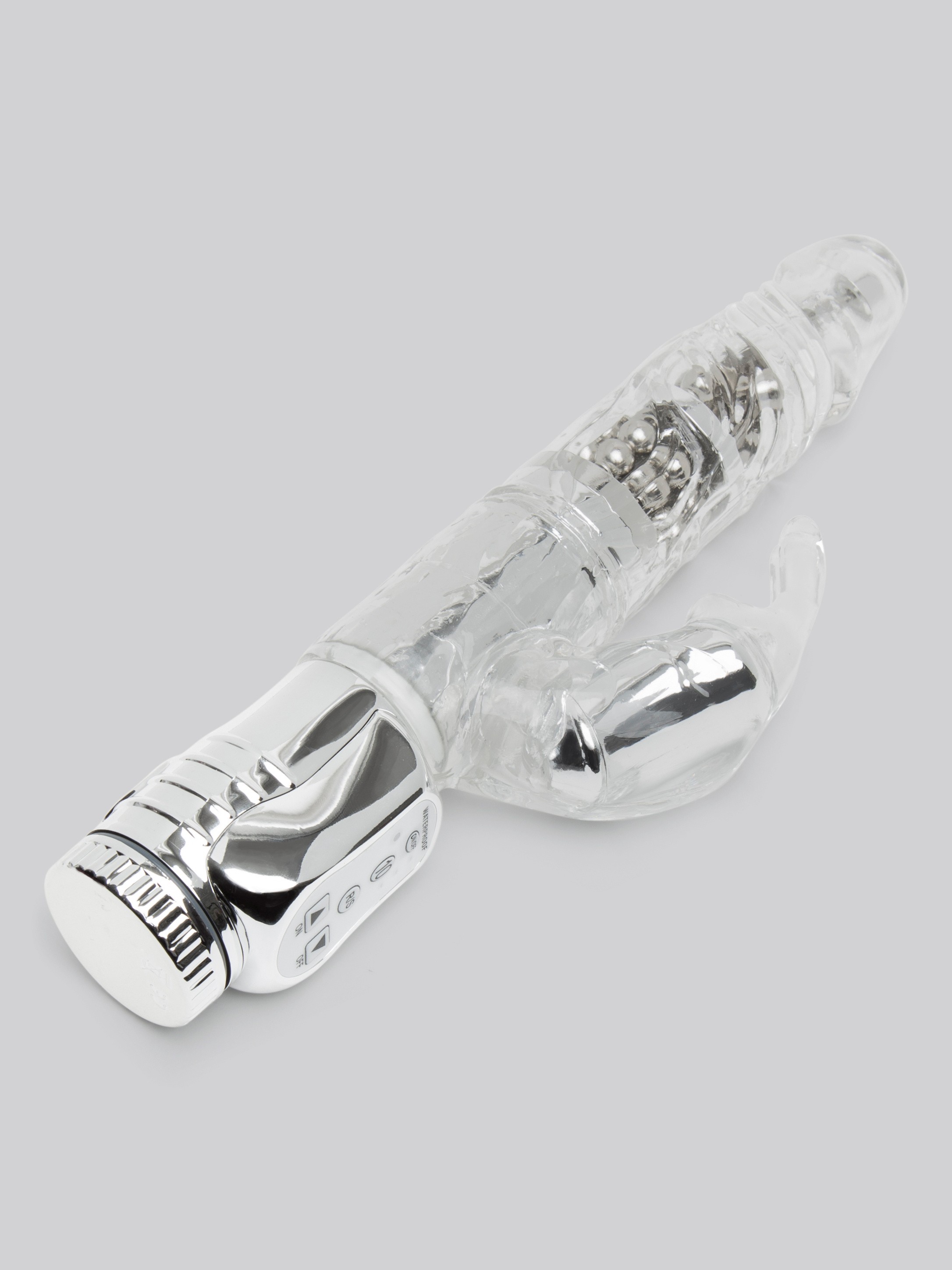Lovehoney Jessica Rabbit Xtra 10 Function Girthy Rabbit Vibrator, Clear, hi-res