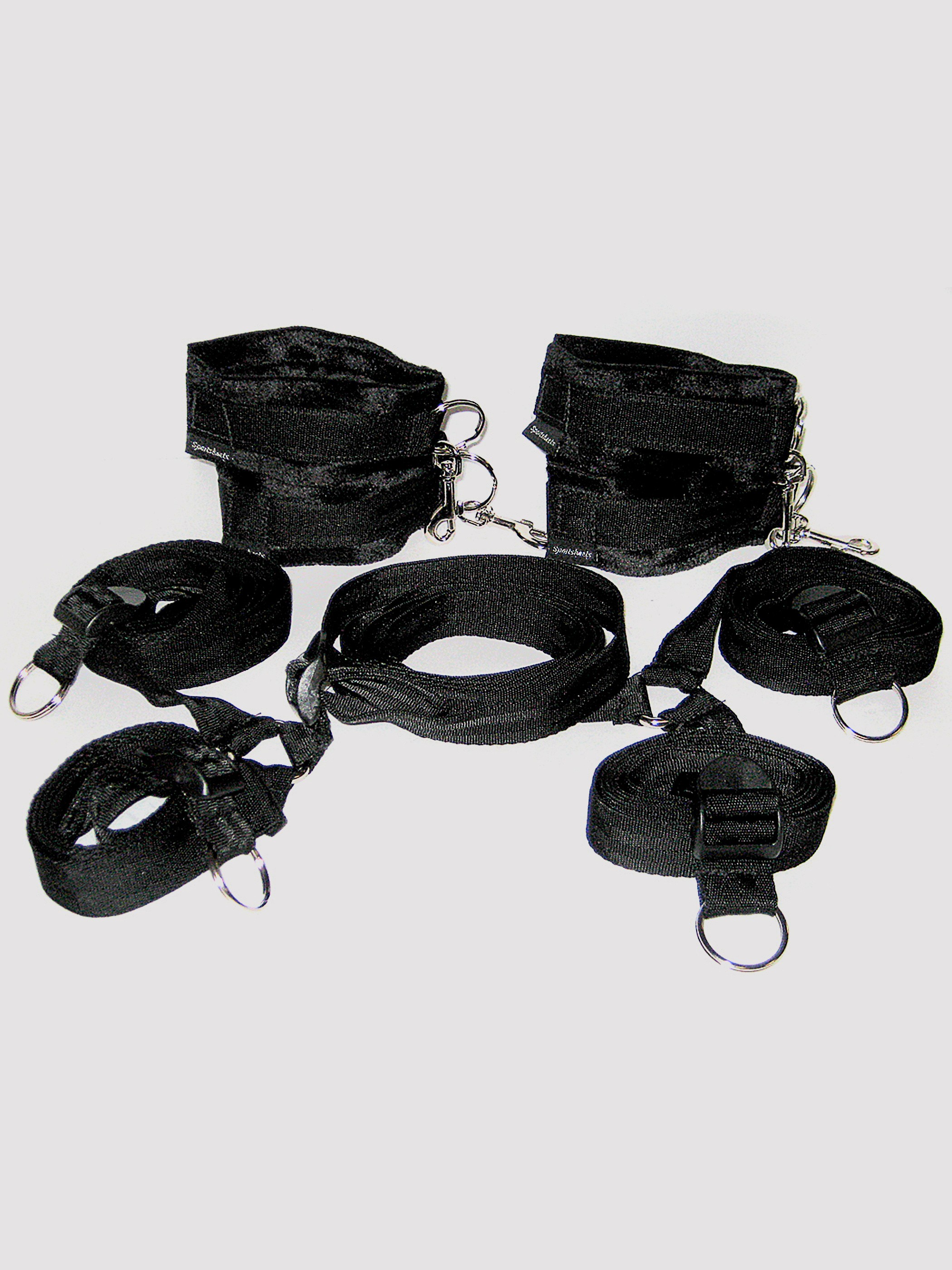 Sportsheets Under the Bed Restraint System, Black, hi-res