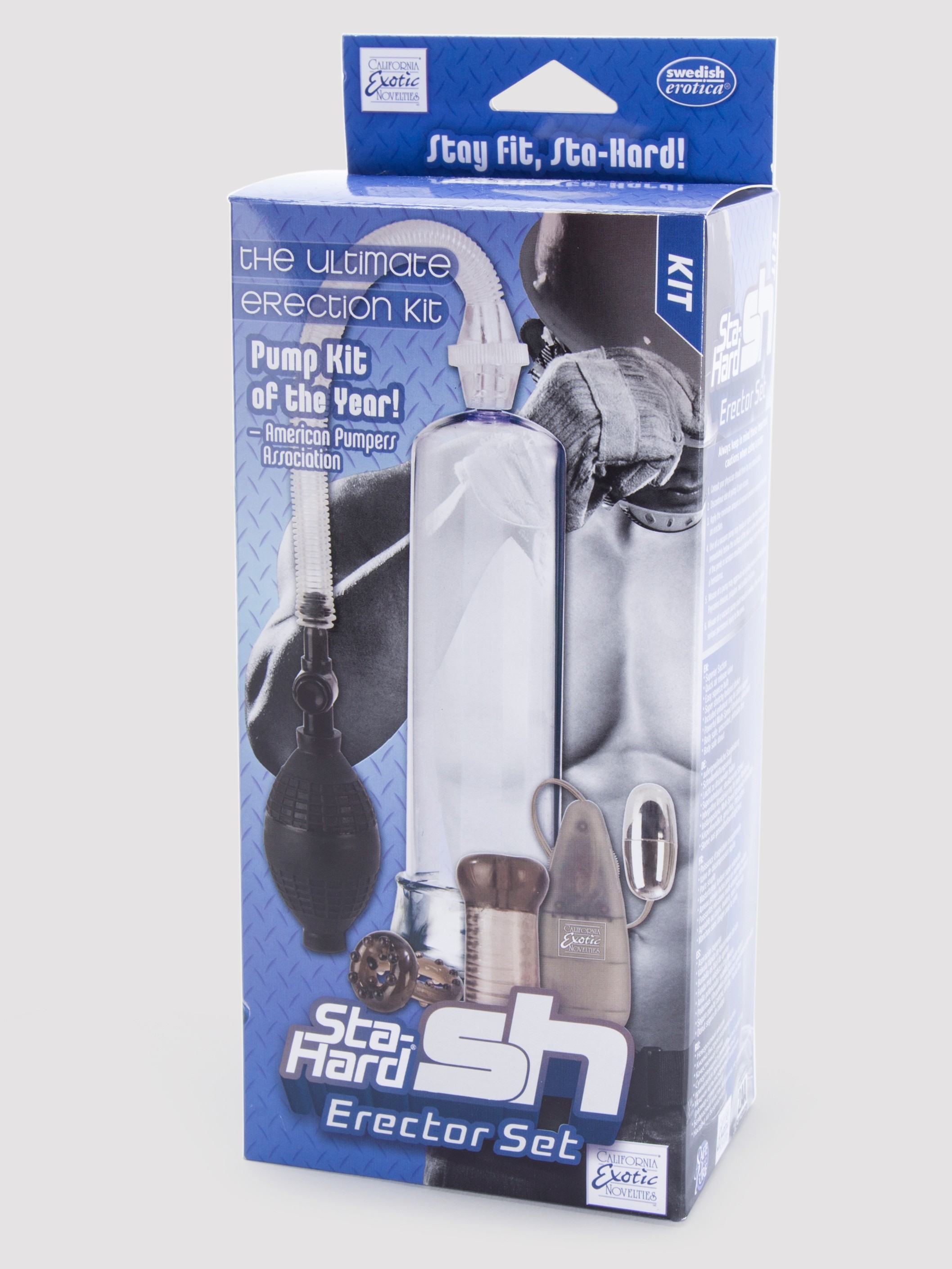 STA-HARD Stamina Training Penis Pump Kit (4 Piece), Clear, hi-res