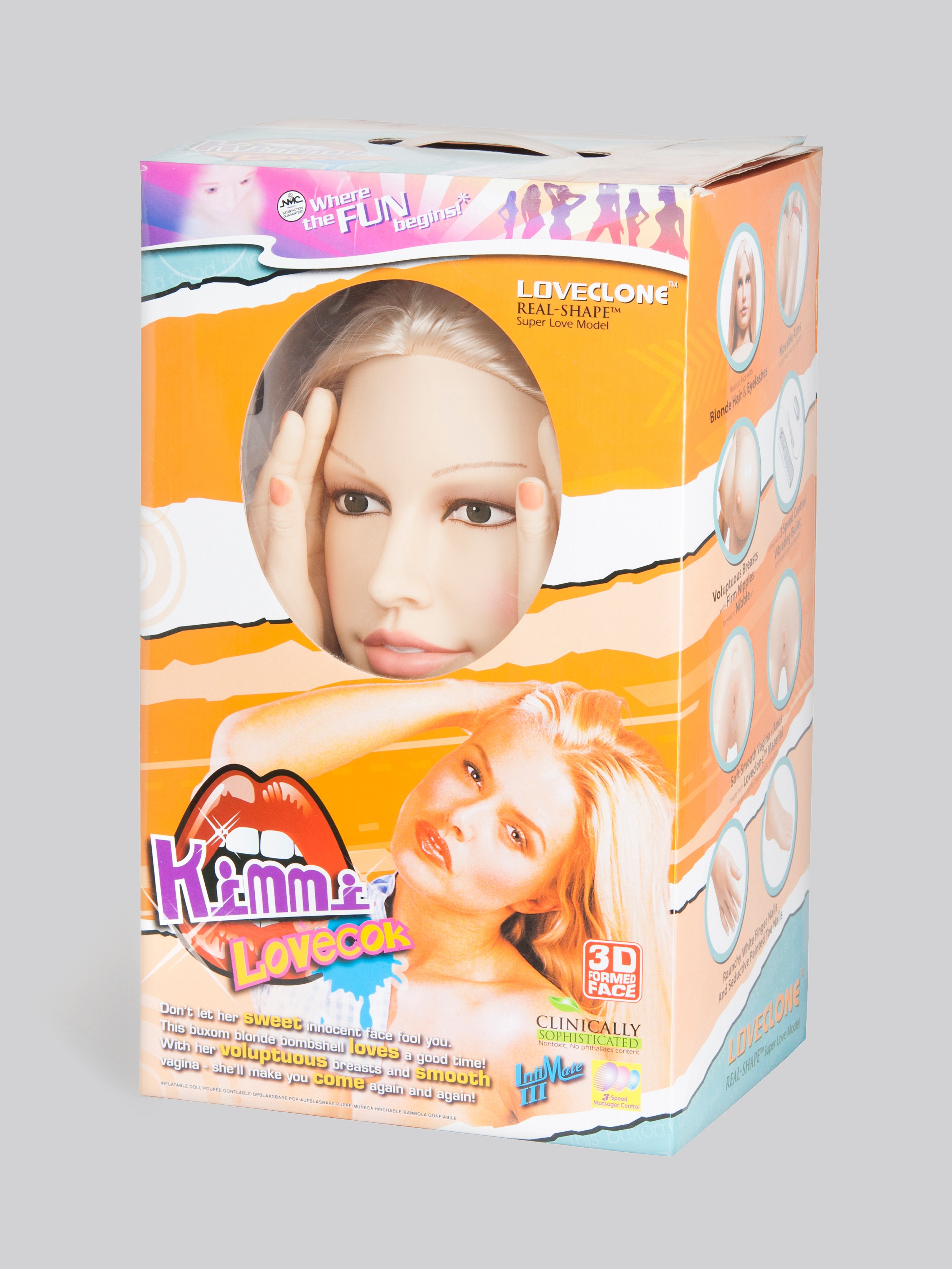 Kimmi Lovecok Realistic Vagina and Ass Inflatable Sex Doll 3.2kg, Flesh Pink, hi-res