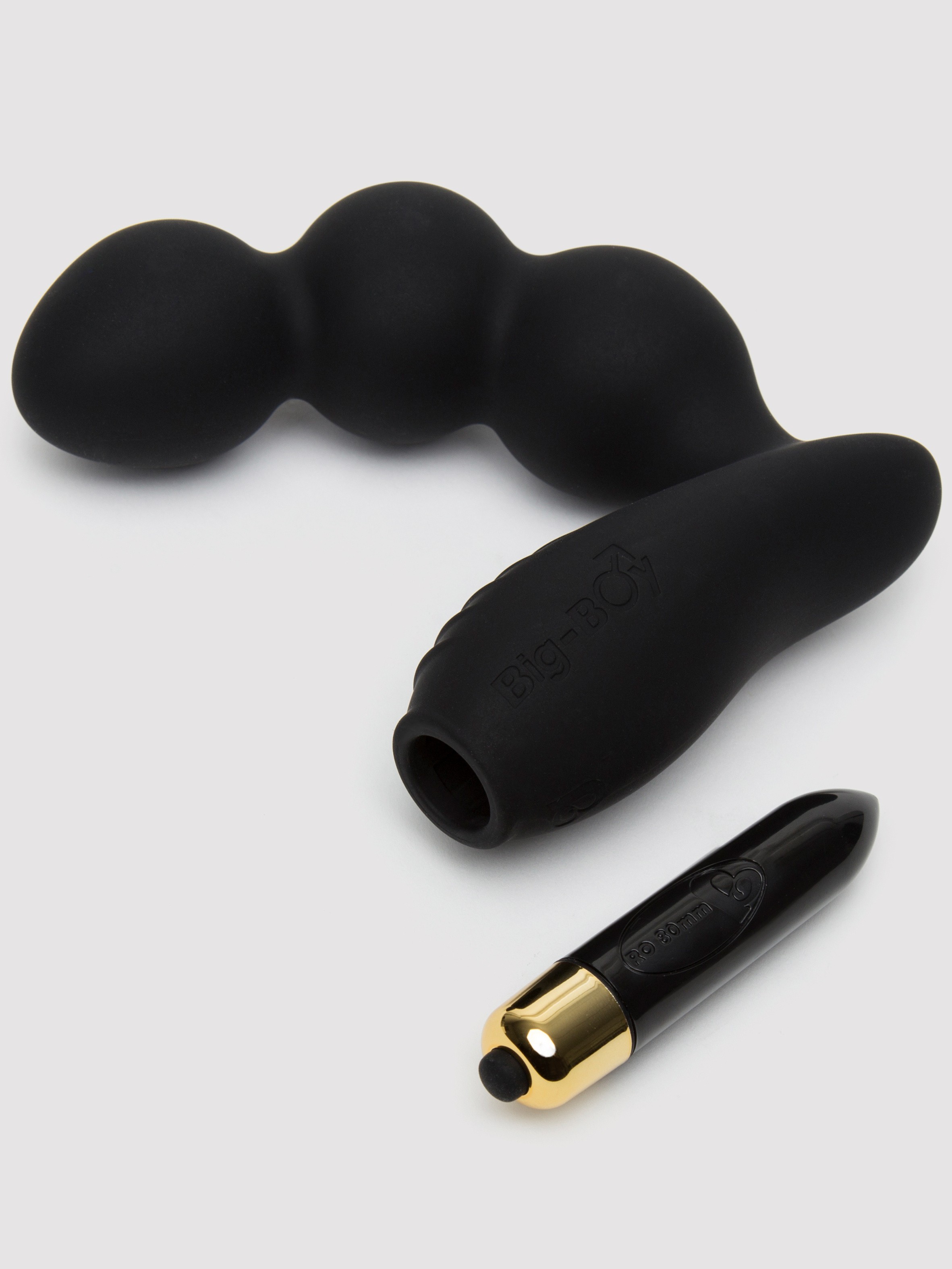 Rocks Off 7 Function Big Boy Vibrating Prostate Massager, Black, hi-res