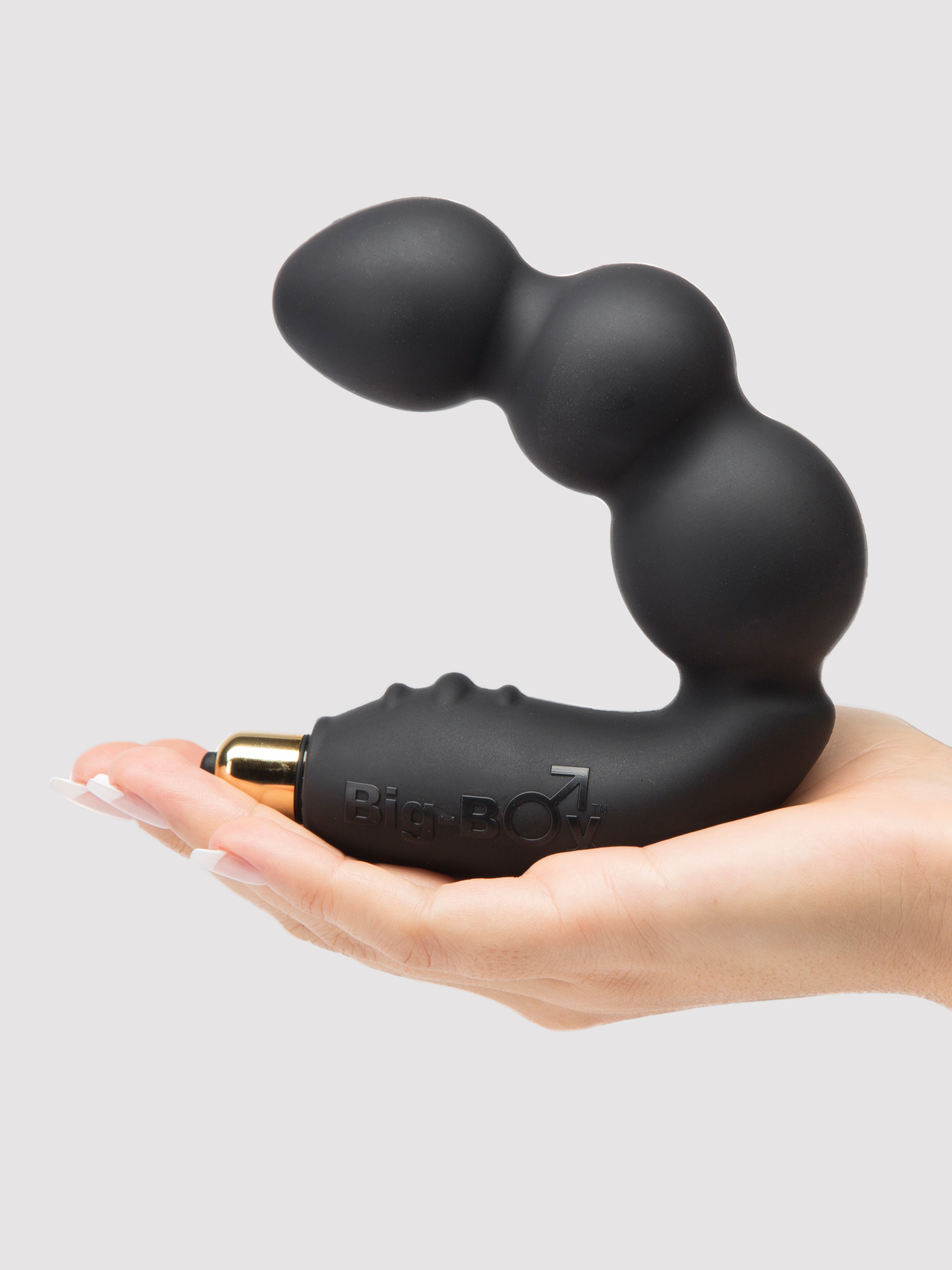 Rocks Off 7 Function Big Boy Vibrating Prostate Massager, Black, hi-res