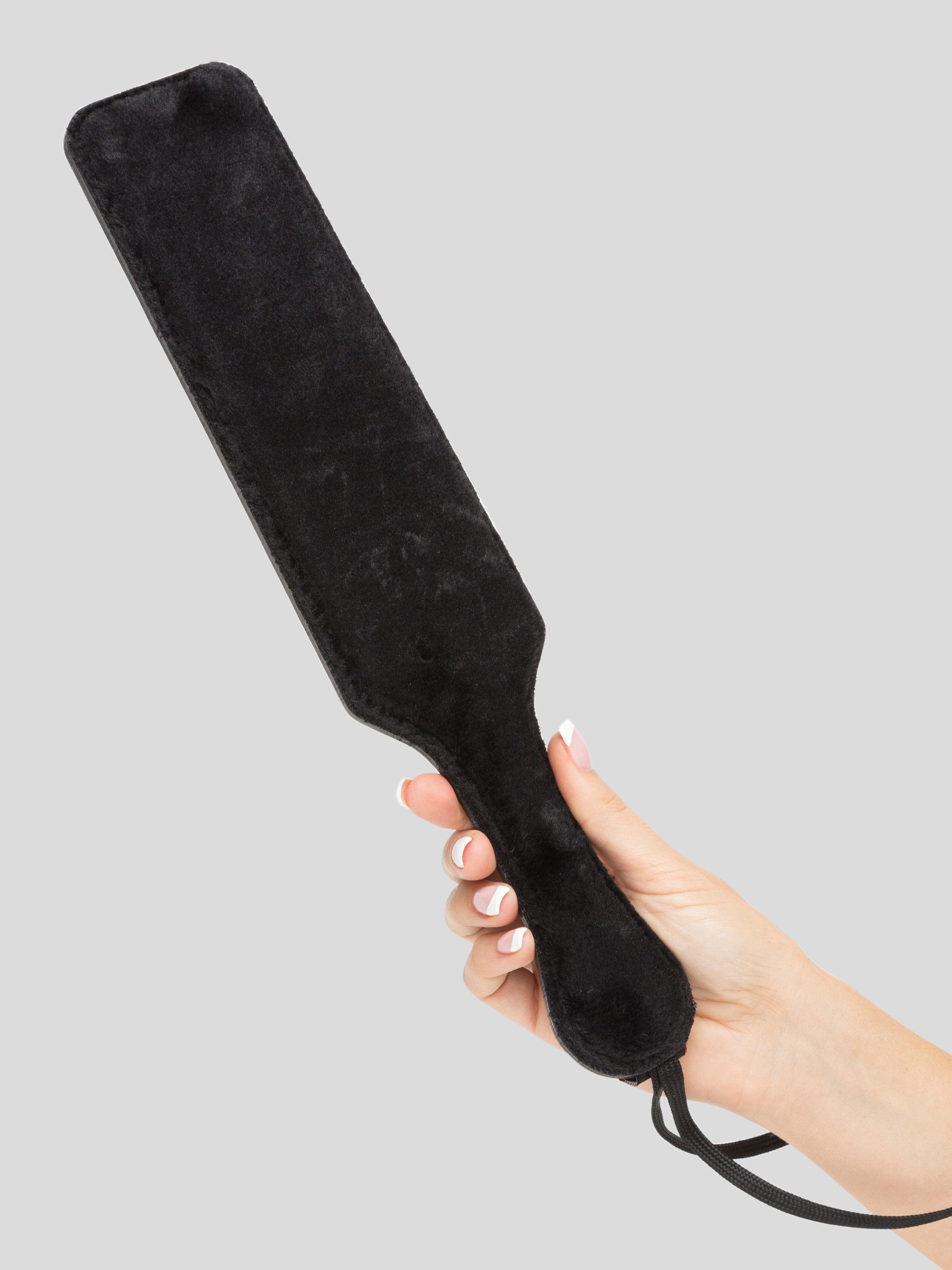Bondage Boutique Furry Spanking Paddle, Black, hi-res