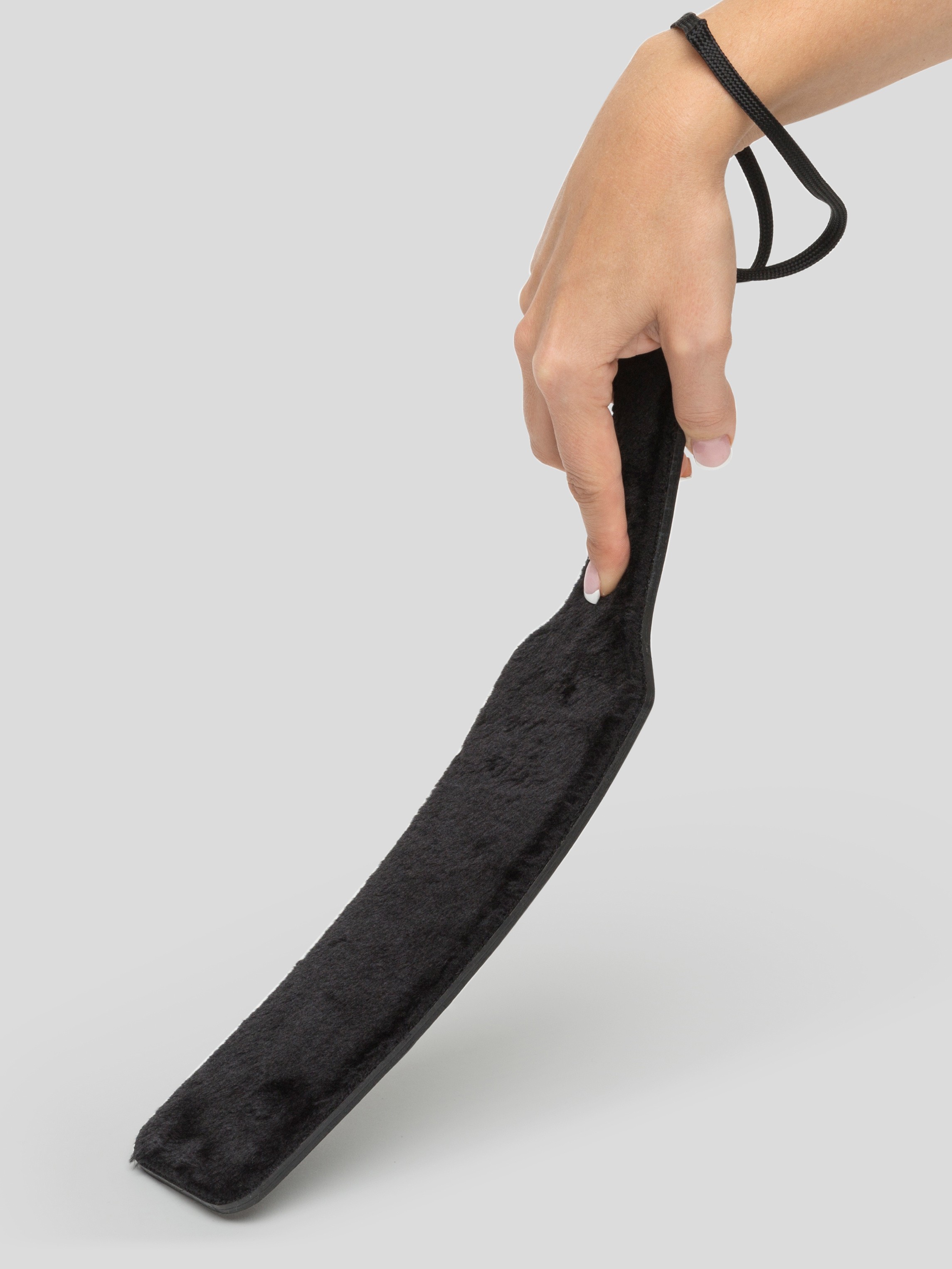 Bondage Boutique Furry Spanking Paddle, Black, hi-res