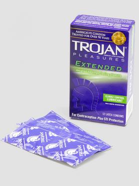 Trojan Extended Pleasure Latex Condoms (12 Count)