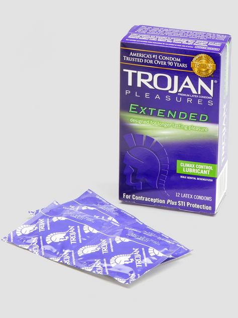 Image of Trojan Extended Pleasure Latex Condoms (12 Count)