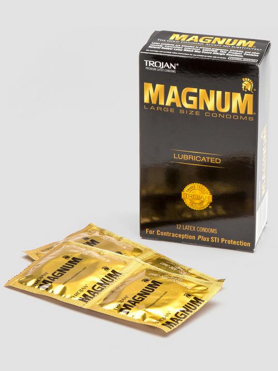 Trojan Magnum Large Latex Condoms (12 Count), , hi-res