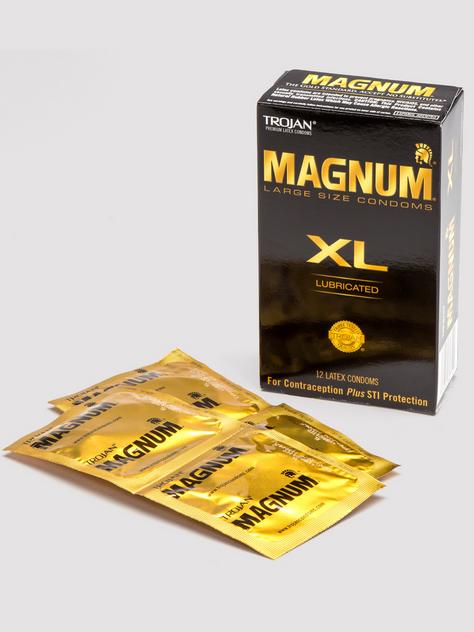 Trojan Magnum XL Latex Condoms (12 Count), , hi-res