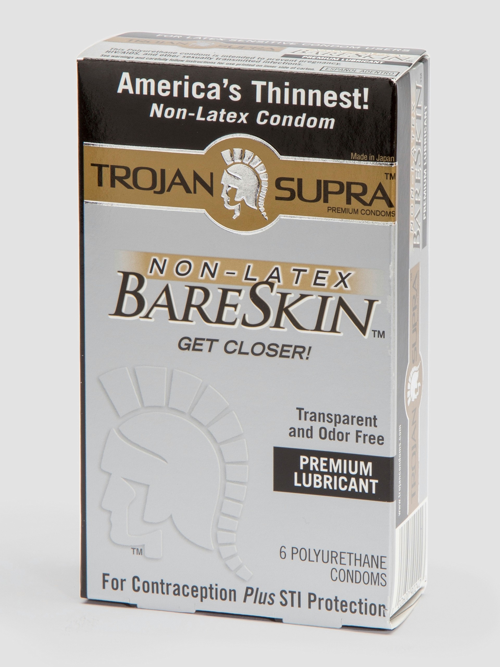 Trojan Supra Non Latex Polyurethane Condoms (6 Count), , hi-res