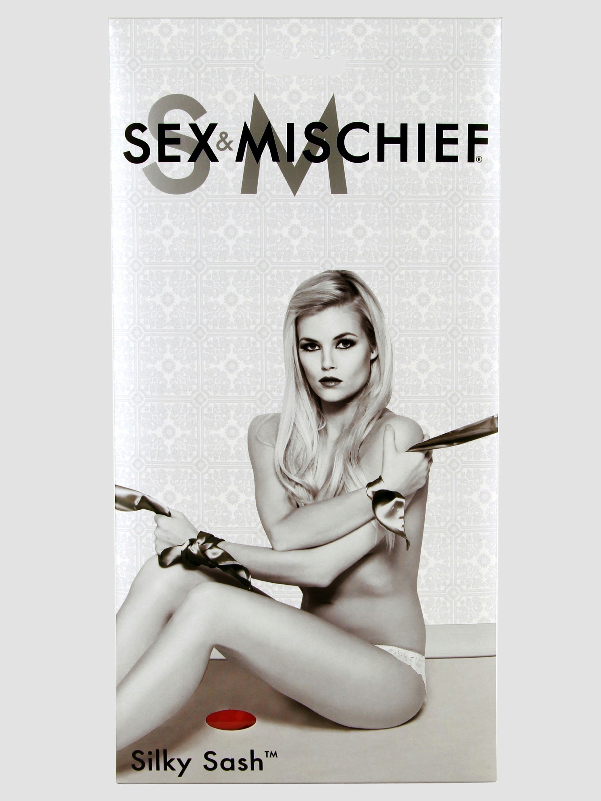 Sex & Mischief Silky Sash Restraints, Red, hi-res