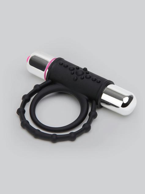 Tracey Cox Supersex Twin Silicone Vibrating Love Ring for Couples, Black, hi-res