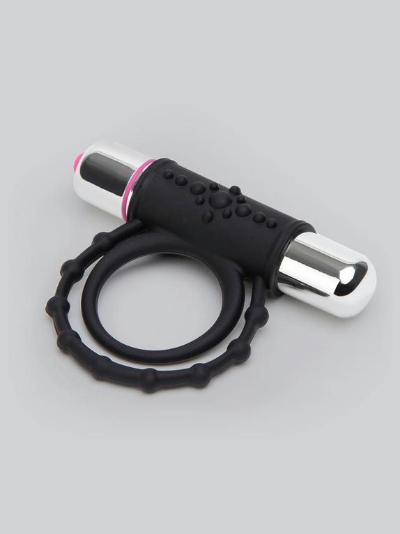 Tracey Cox Supersex Twin Silicone Vibrating Love Ring for Couples, Black, hi-res
