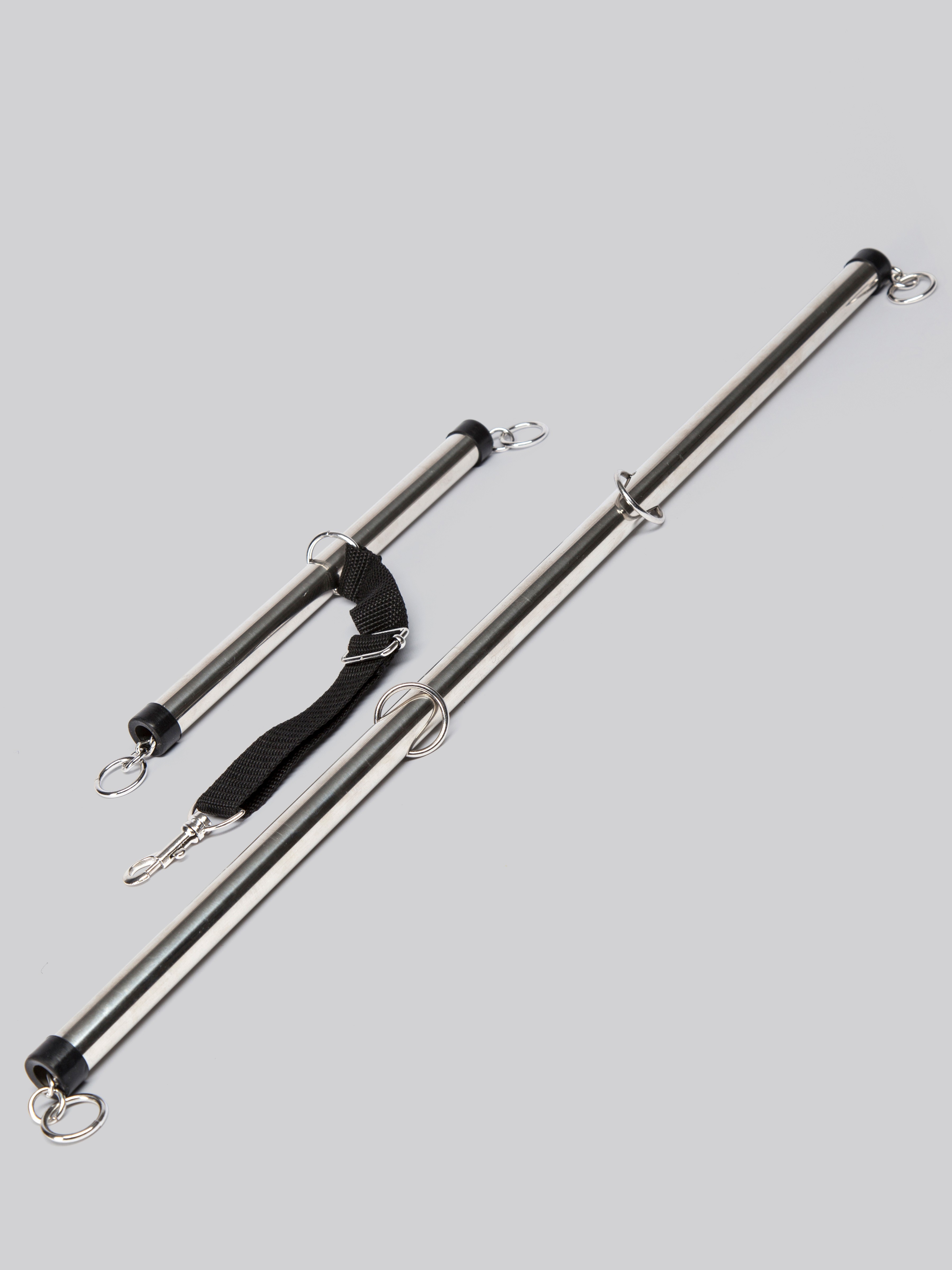 Fetish Fantasy 24 Inch Spreader Bar and Handcuff Set, Silver, hi-res