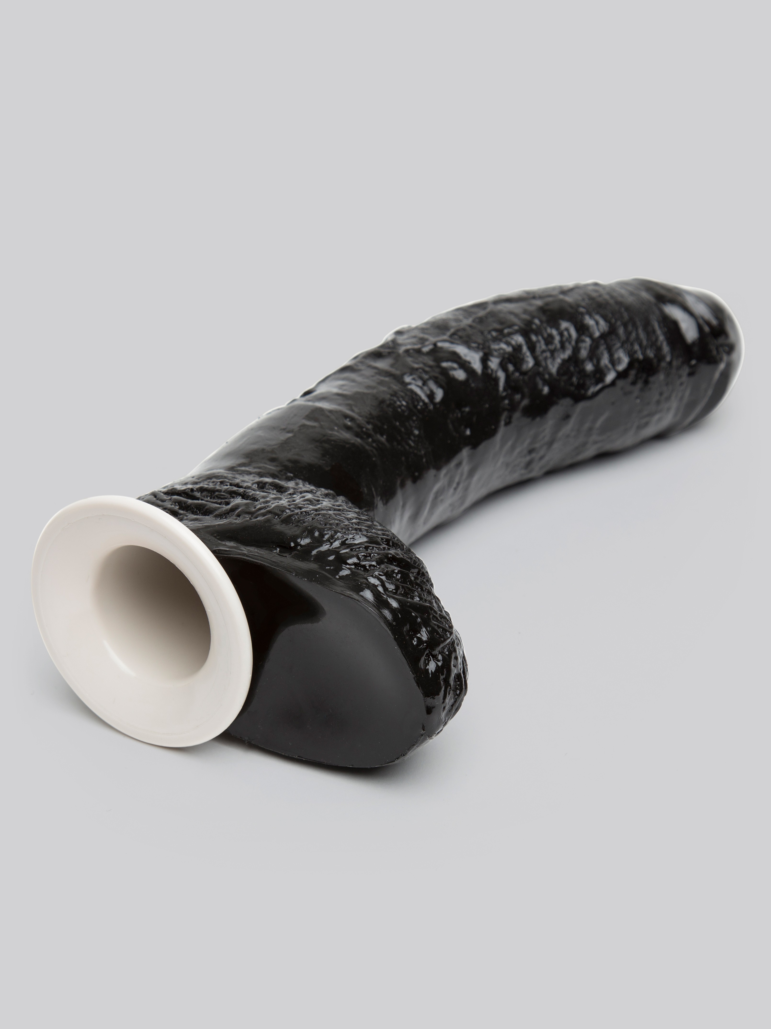 Fetish Fantasy Unisex Extreme Hollow Strap-On Dildo 8 Inch, Black, hi-res