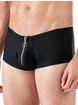 Male Power Zipper Shorts, Black, hi-res