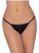 Roza Fiona Embroidered Butterfly G-String, Black, hi-res