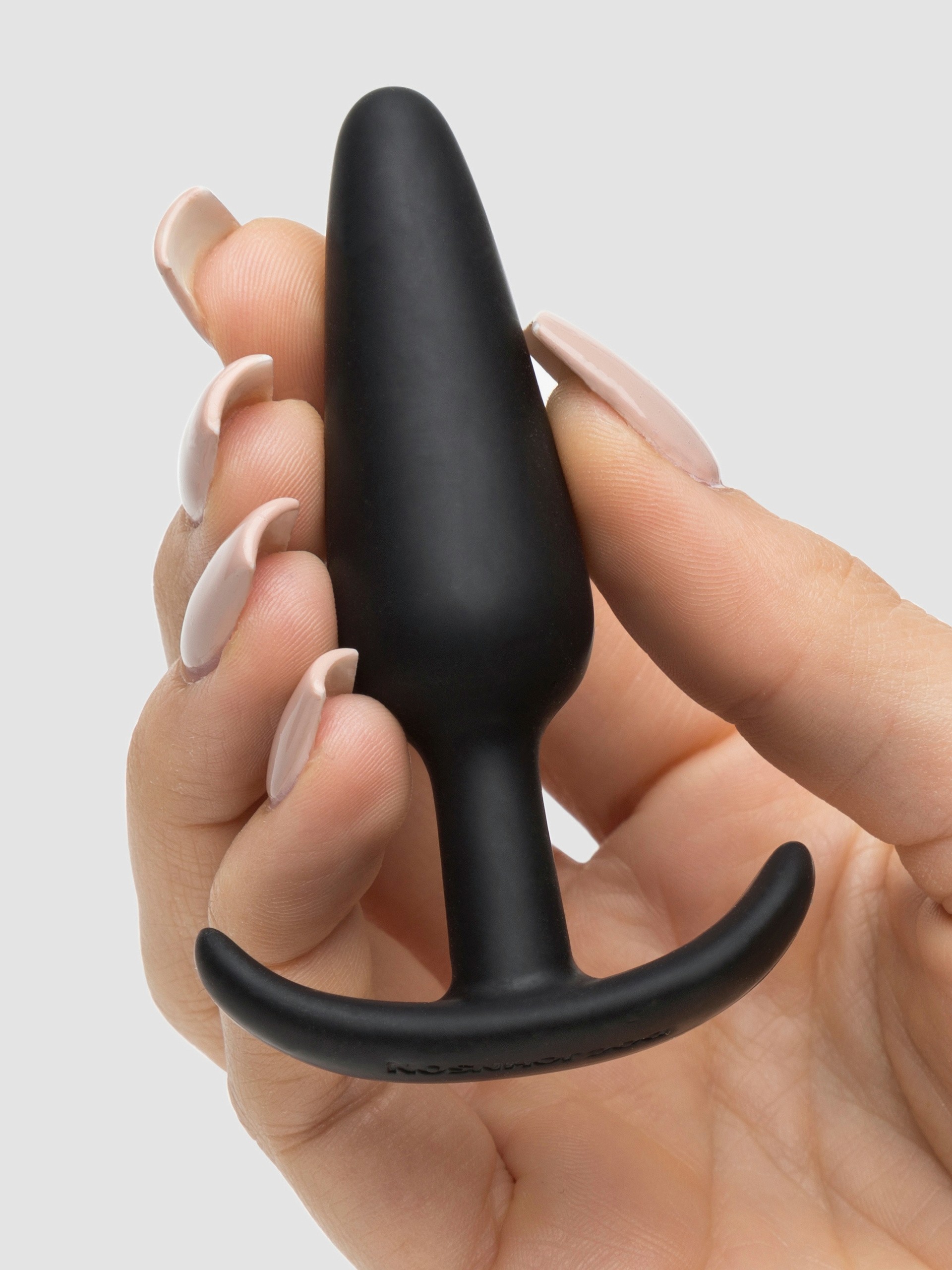 Doc Johnson Mood Naughty Small Silicone Butt Plug, Black, hi-res