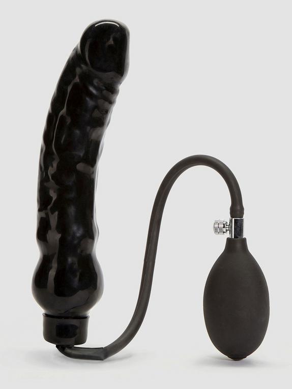 Cock Locker Dildo zum Aufpumpen 20 cm, Schwarz, hi-res