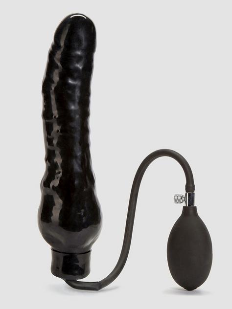 Gode gonflable grande taille 23 cm, Cock Locker, Noir, hi-res
