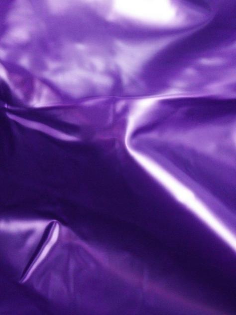 Slippery Vinyl Flat Double Bedsheet, Purple, hi-res