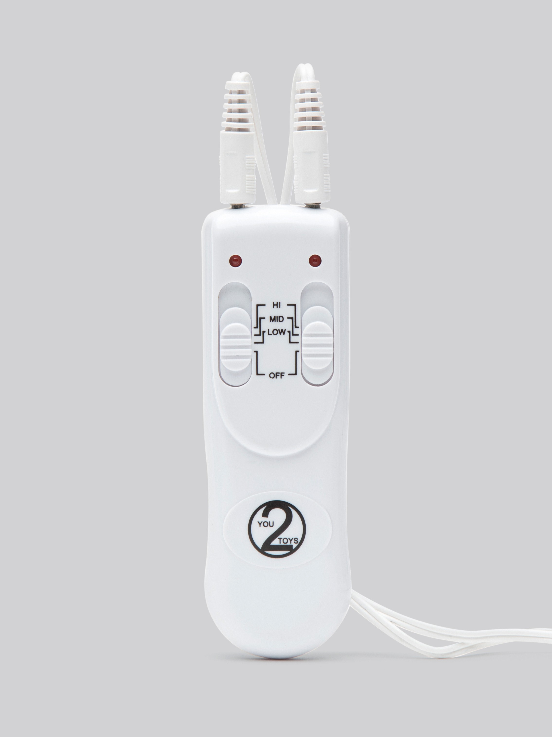 Vibrating Double-Ended Strap-On Dildo Vibrator, Purple, hi-res