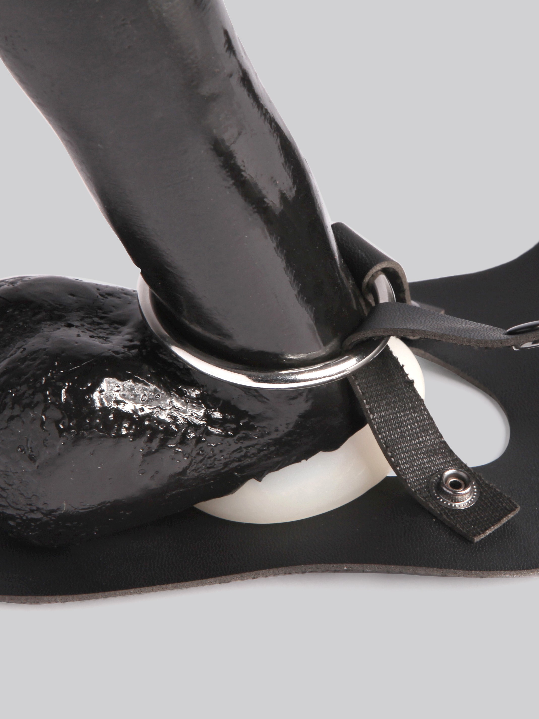 Fetish Fantasy Unisex Big Daddy Hollow Strap-On 8 Inch, Black, hi-res