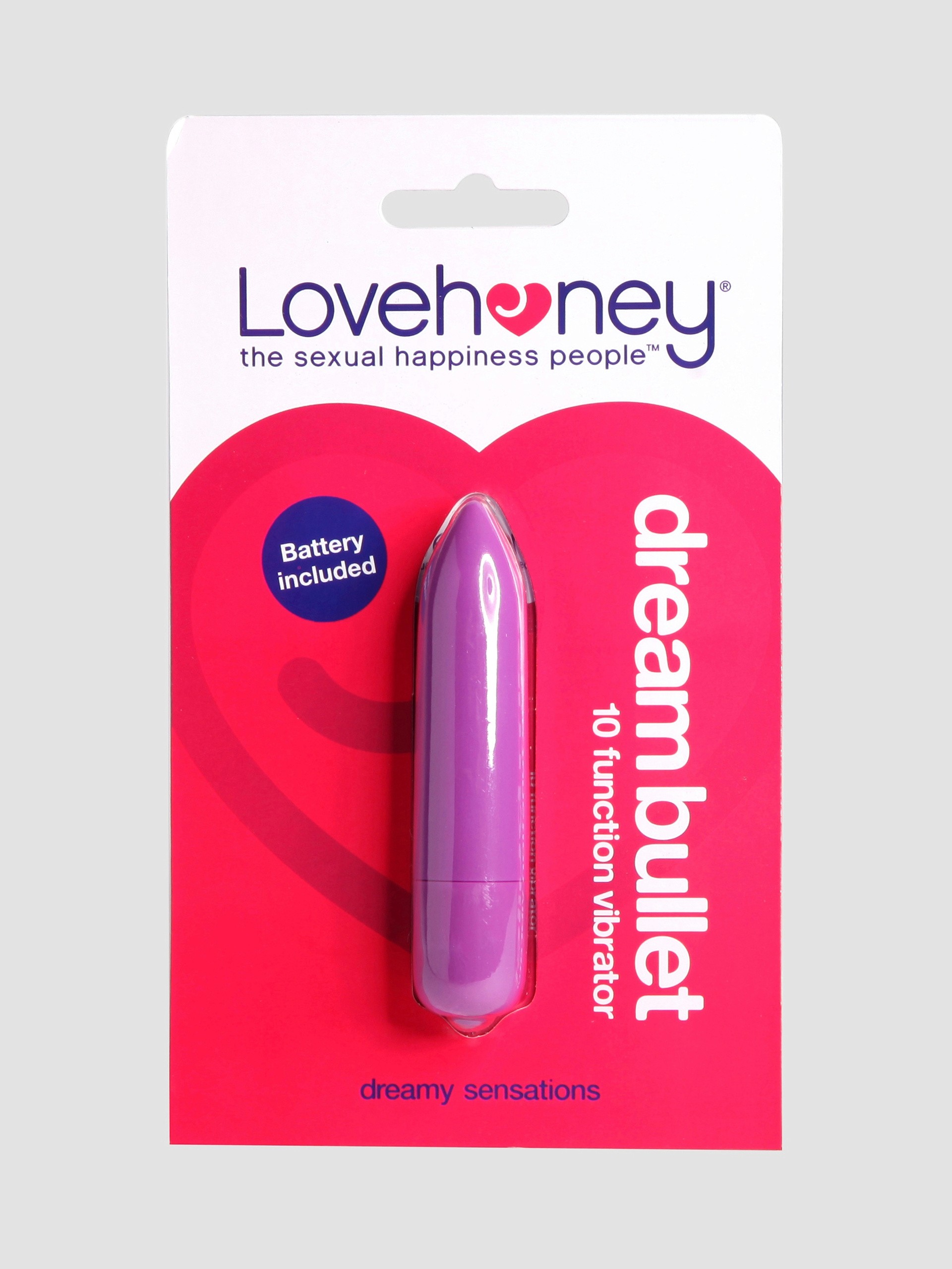 Lovehoney Dream Bullet 10 Function Bullet Vibrator, Purple, hi-res