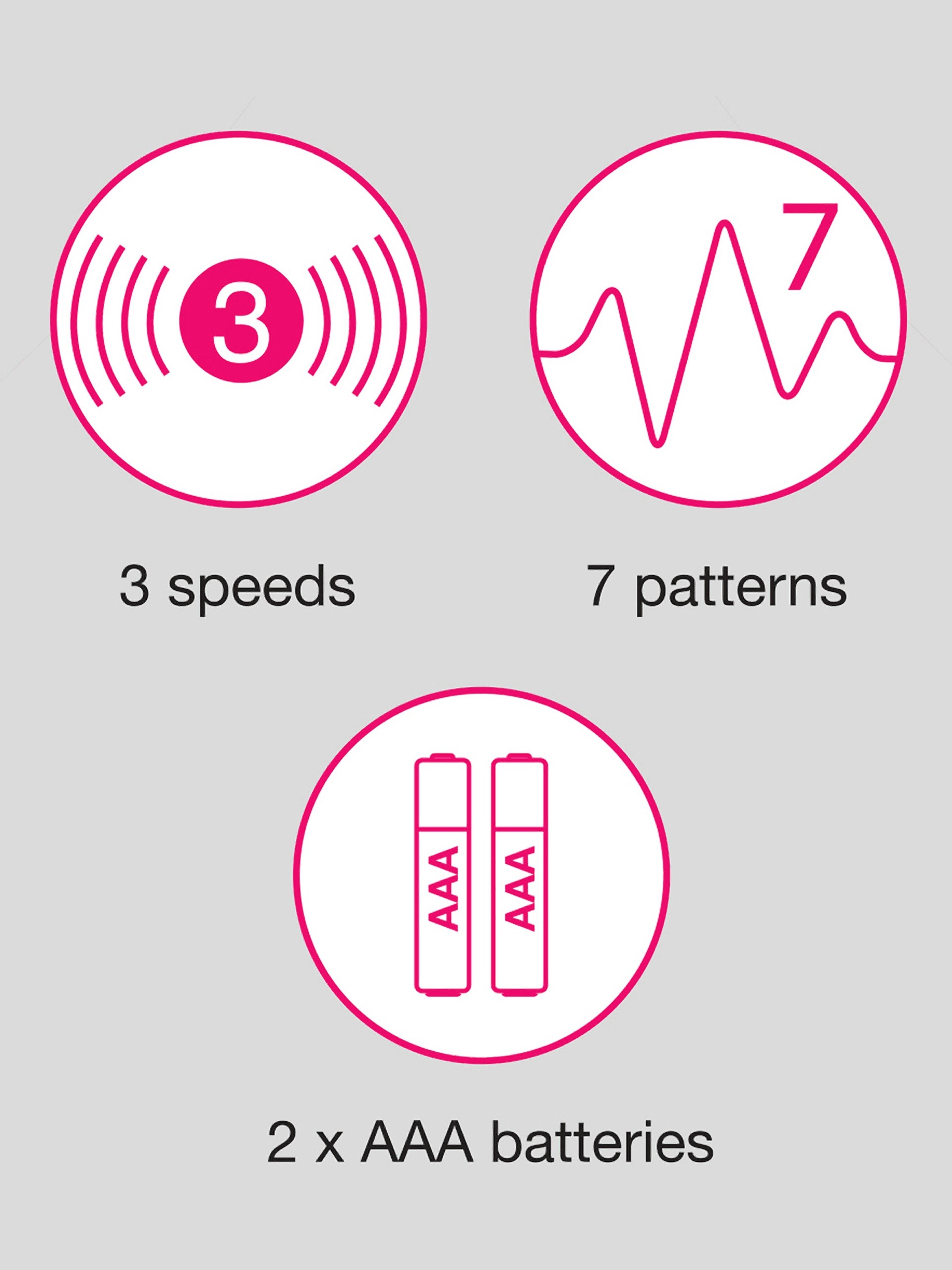 Lovehoney Bedtime Bullet 10 Function Bullet Vibrator Set, Pink, hi-res